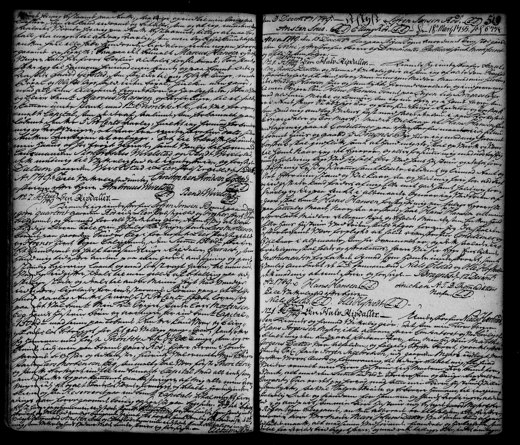 Lier, Røyken og Hurum sorenskriveri, SAKO/A-89/G/Ga/Gaa/L0002: Mortgage book no. II, 1725-1755, p. 519
