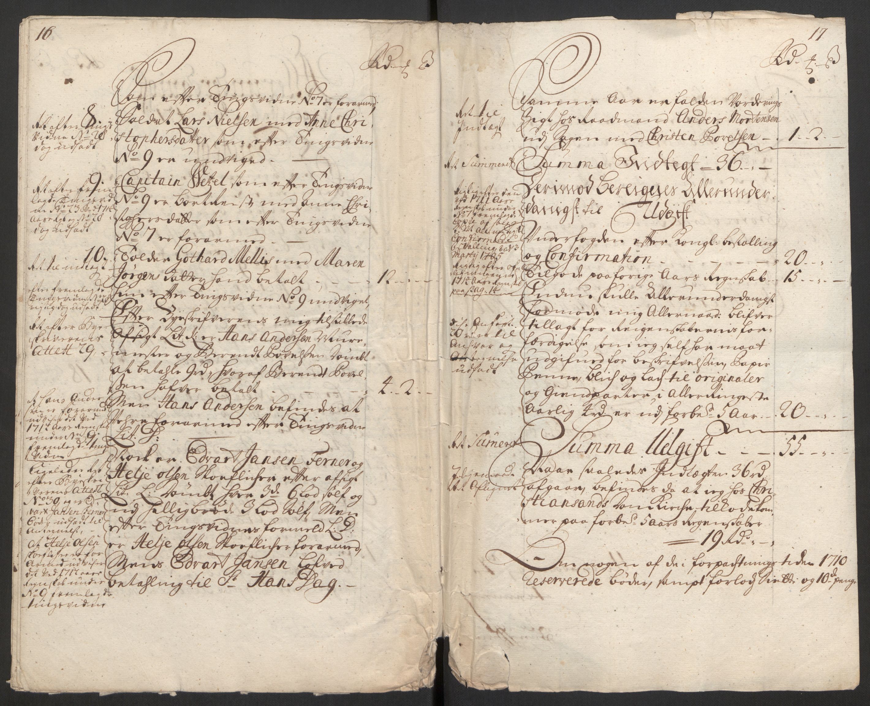 Rentekammeret inntil 1814, Reviderte regnskaper, Byregnskaper, AV/RA-EA-4066/R/Rm/L0285: [M18] Sikt og sakefall, 1681-1718, p. 420