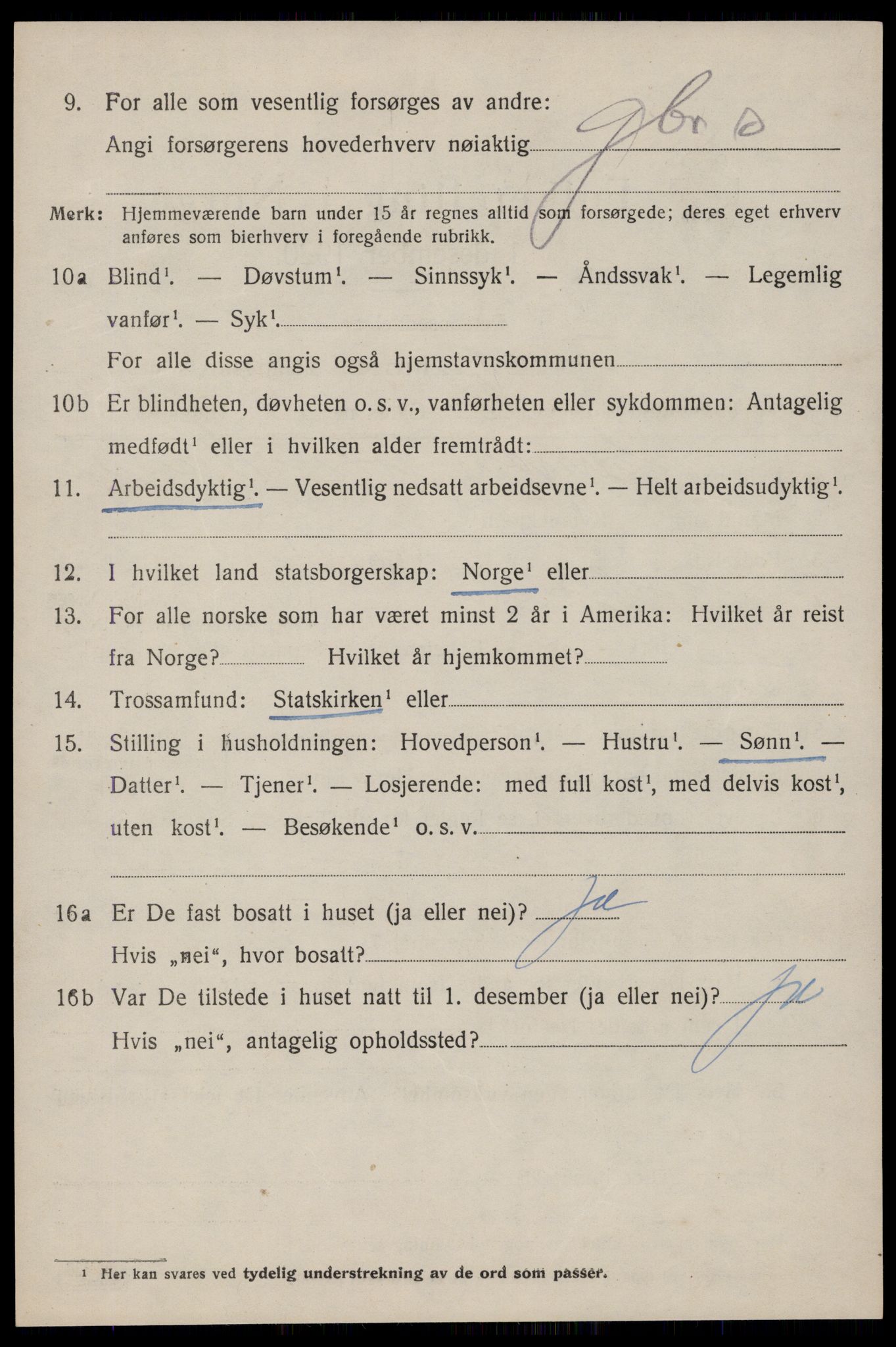 SAKO, 1920 census for Tinn, 1920, p. 4473