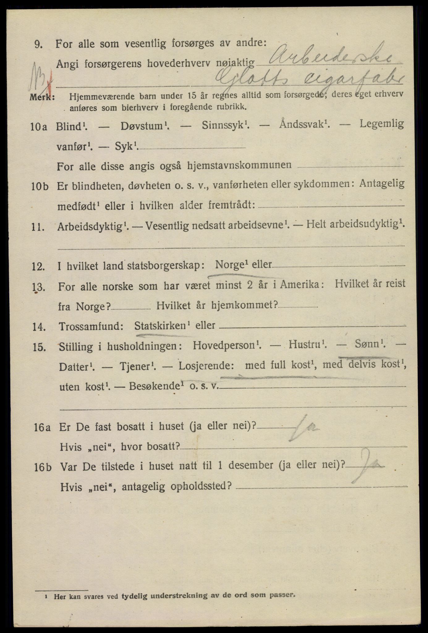 SAO, 1920 census for Kristiania, 1920, p. 322282