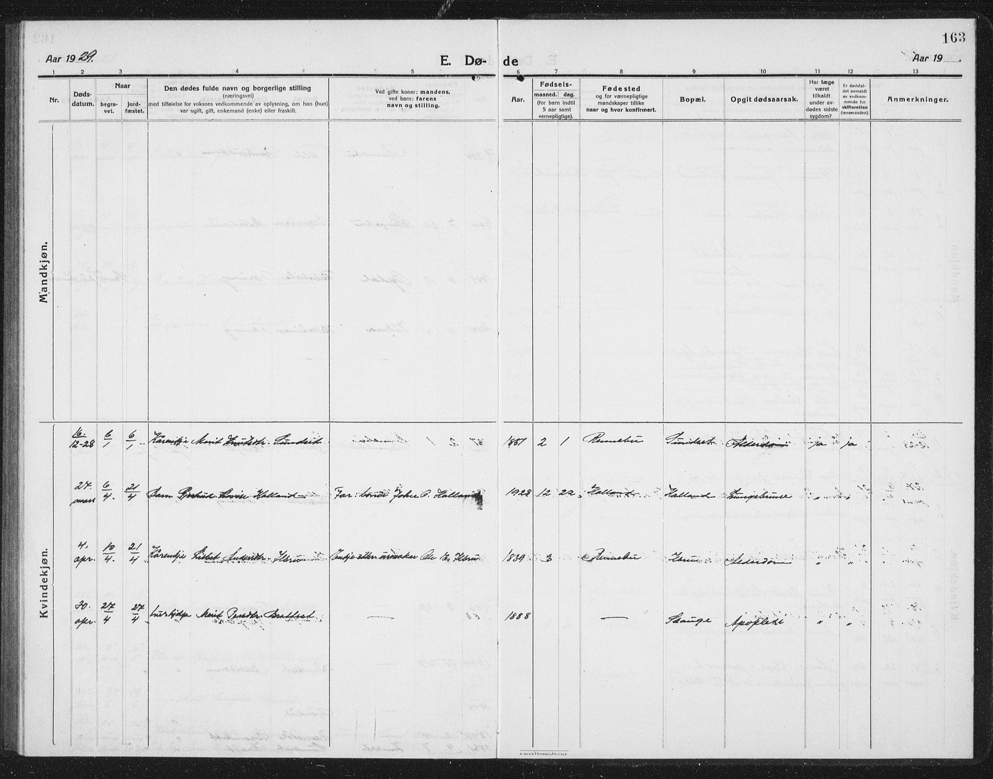 Ministerialprotokoller, klokkerbøker og fødselsregistre - Sør-Trøndelag, SAT/A-1456/675/L0888: Parish register (copy) no. 675C01, 1913-1935, p. 163