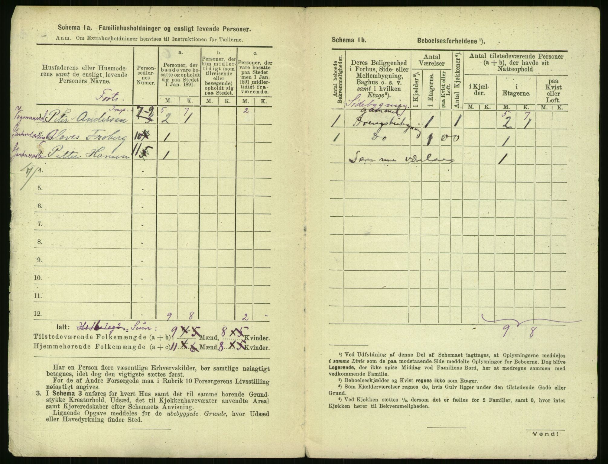 RA, 1891 census for 0301 Kristiania, 1891, p. 32322