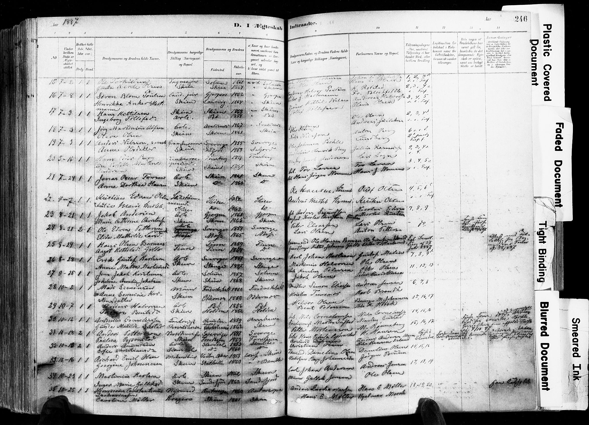 Skien kirkebøker, SAKO/A-302/F/Fa/L0009: Parish register (official) no. 9, 1878-1890, p. 246
