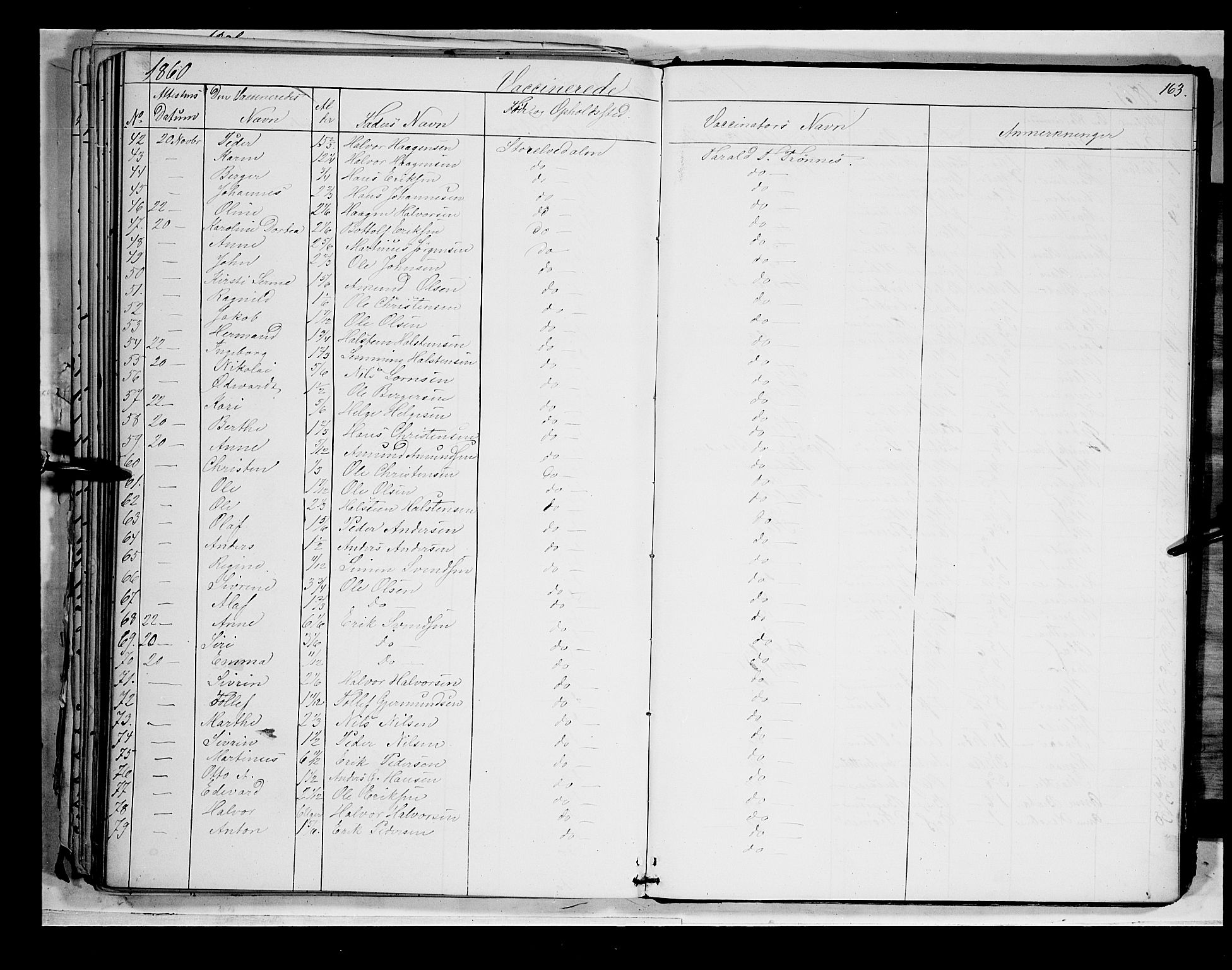 Åmot prestekontor, Hedmark, SAH/PREST-056/H/Ha/Haa/L0007: Parish register (official) no. 7, 1860-1870, p. 163