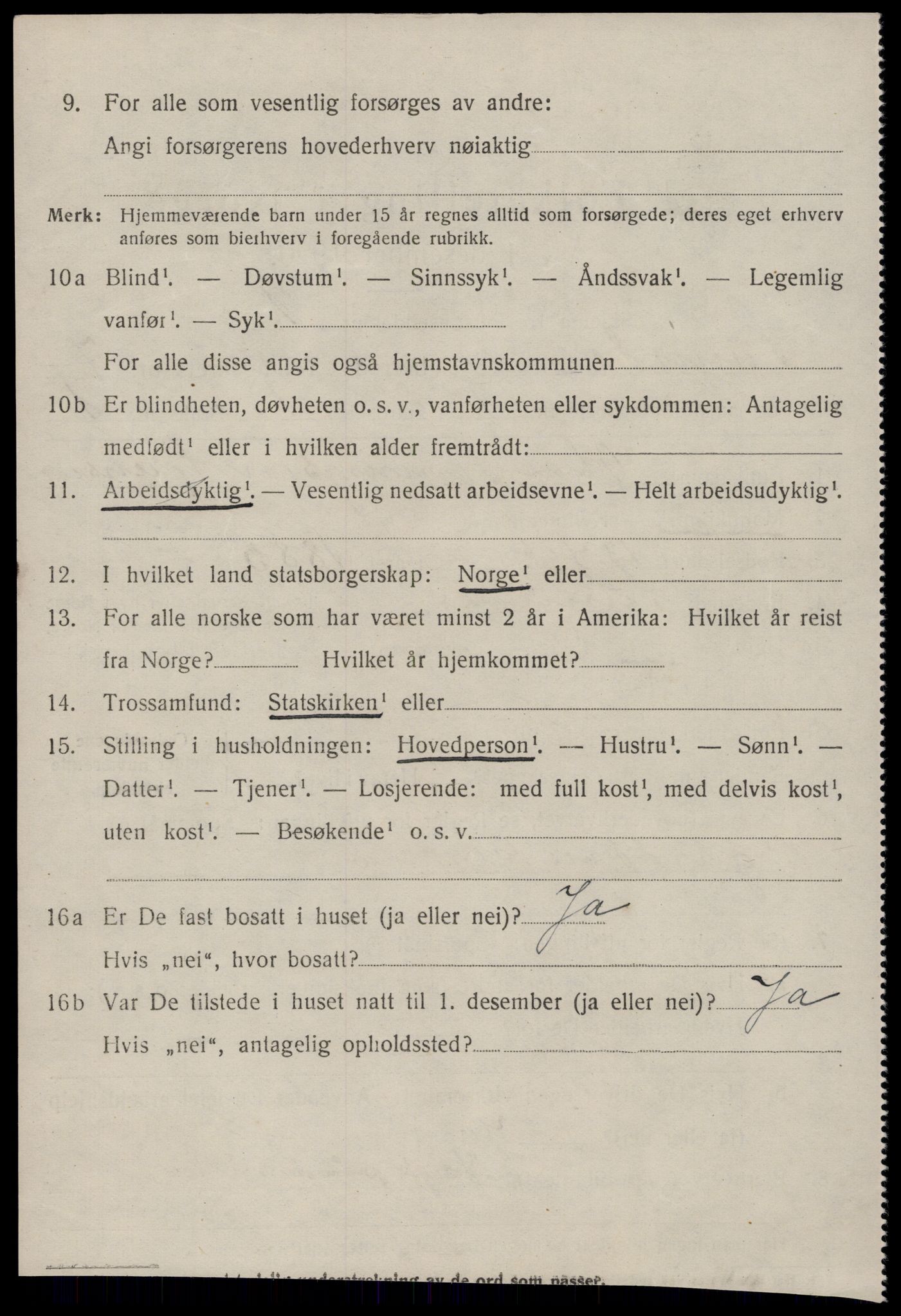 SAT, 1920 census for Sunndal, 1920, p. 3843