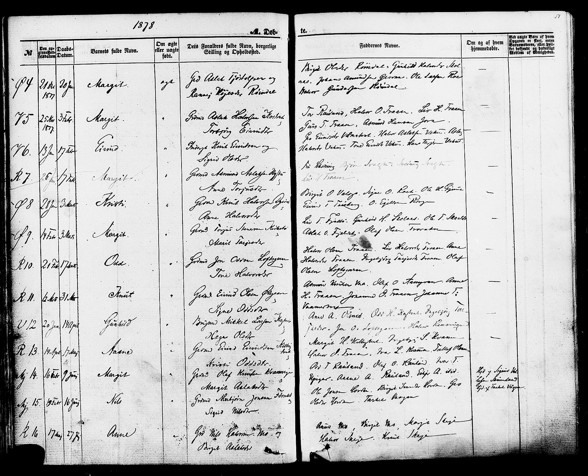 Rauland kirkebøker, SAKO/A-292/F/Fa/L0003: Parish register (official) no. 3, 1859-1886, p. 51
