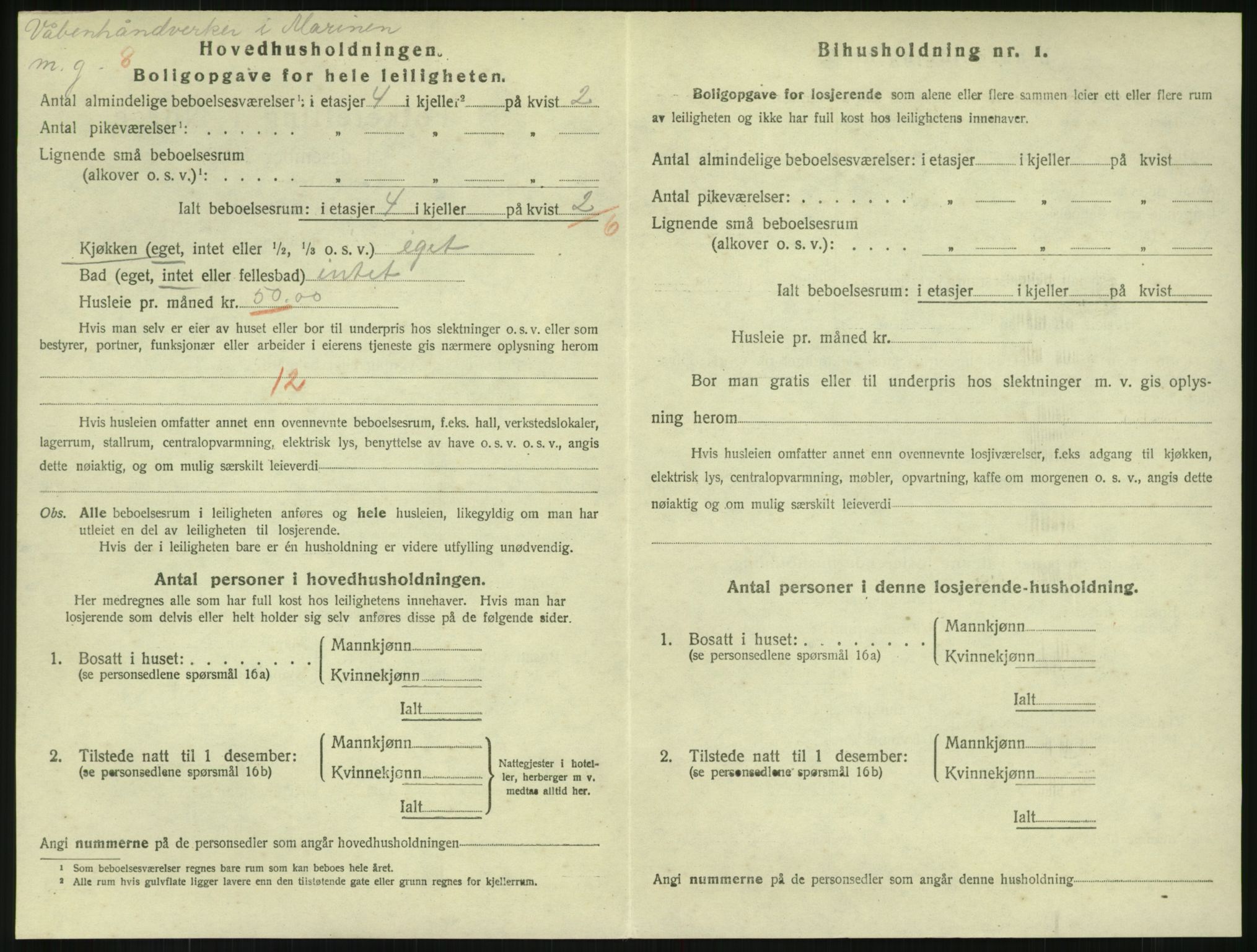 SAKO, 1920 census for Horten, 1920, p. 4458