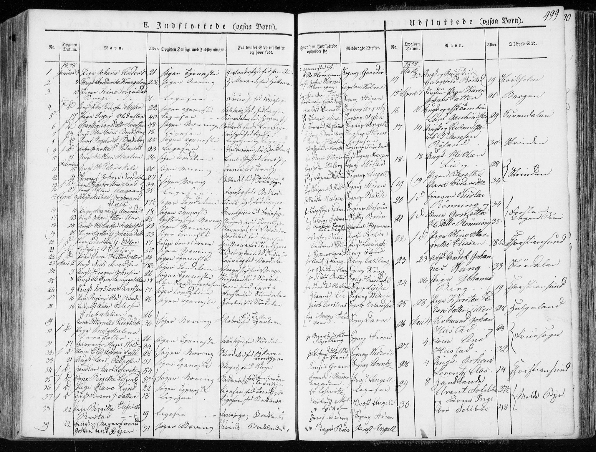 Ministerialprotokoller, klokkerbøker og fødselsregistre - Sør-Trøndelag, SAT/A-1456/601/L0047: Parish register (official) no. 601A15, 1831-1839, p. 499
