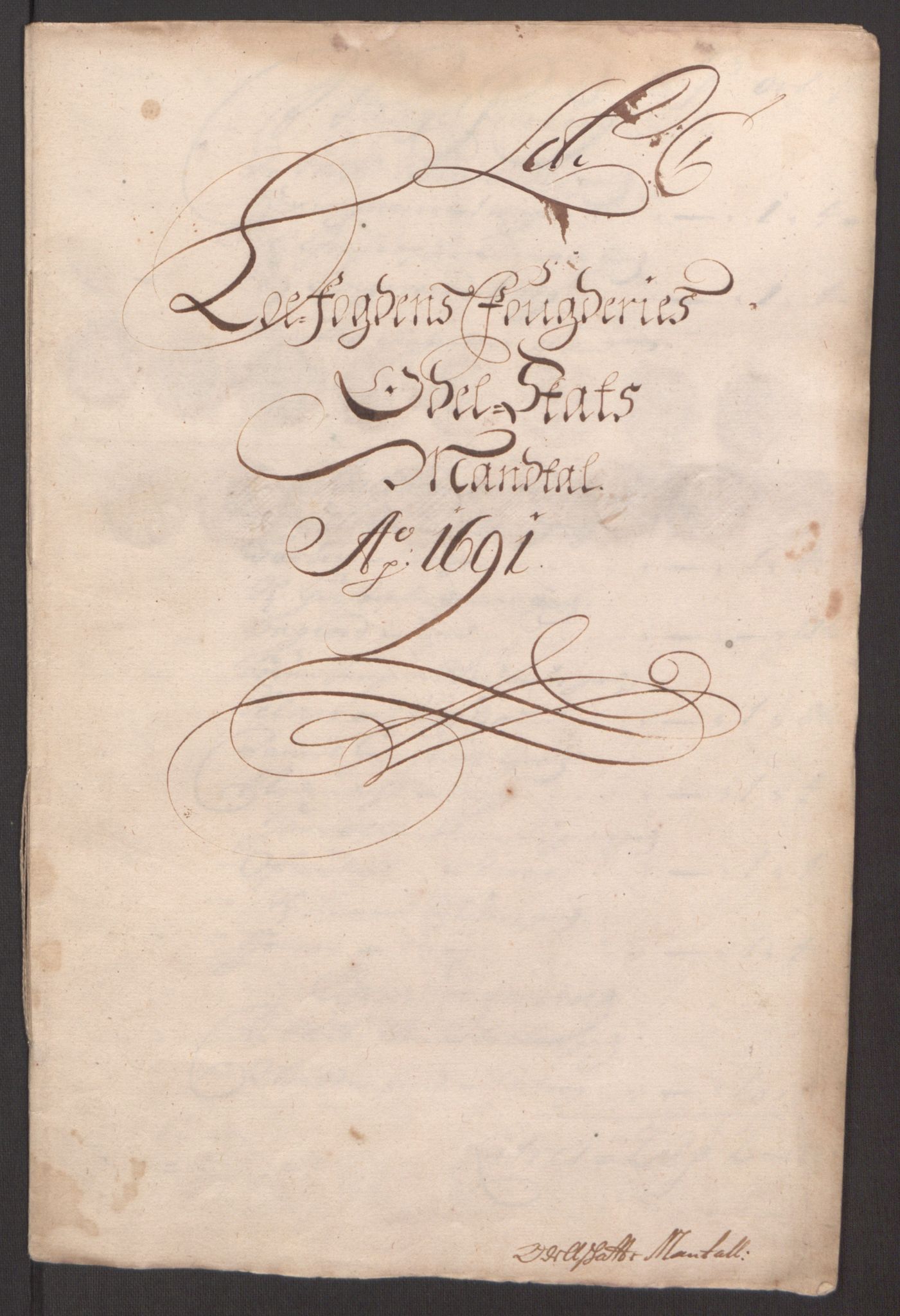 Rentekammeret inntil 1814, Reviderte regnskaper, Fogderegnskap, RA/EA-4092/R67/L4675: Fogderegnskap Vesterålen, Andenes og Lofoten, 1691-1693, p. 32