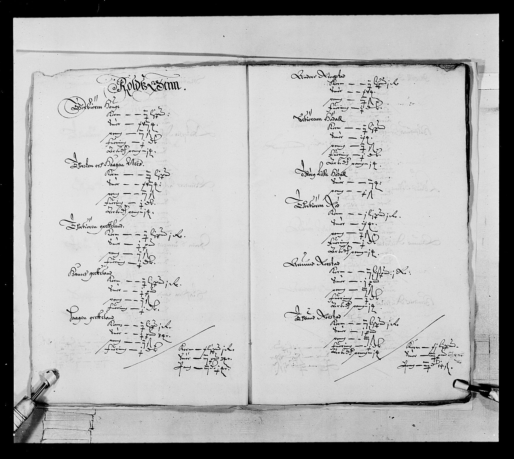 Stattholderembetet 1572-1771, RA/EA-2870/Ek/L0022/0001: Jordebøker 1633-1658: / Jordebok over viss rente i Tune, Åbygge, Hvaler og Veme skipreide, 1646-1647, p. 11