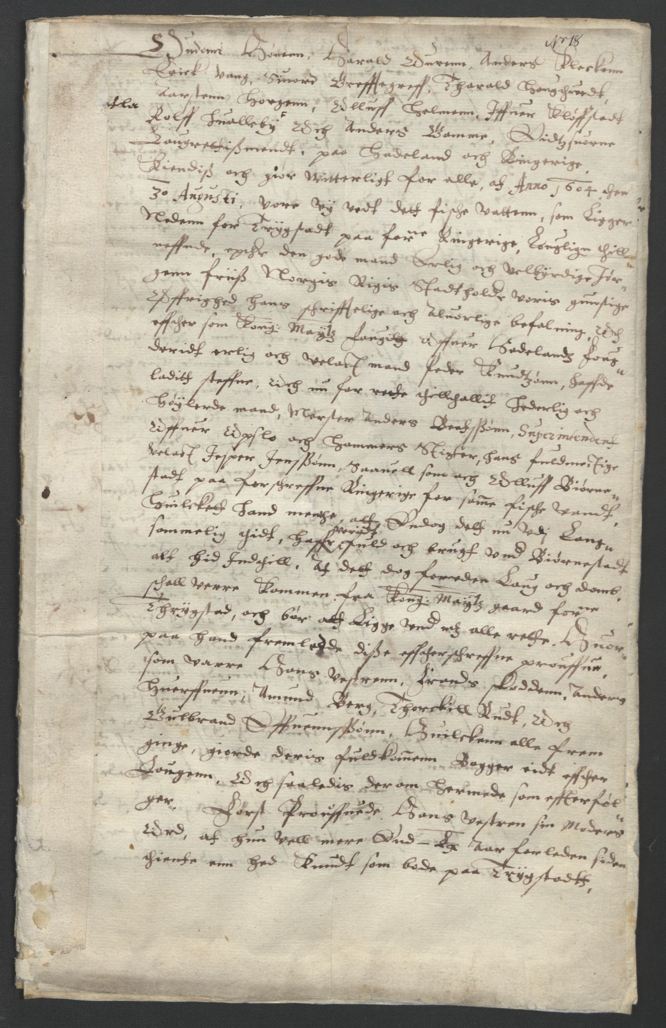Oslo stiftsdireksjon, AV/SAO-A-11085/G/Gb/L0001: Bispestolens dokumenter, 1584-1612, p. 64