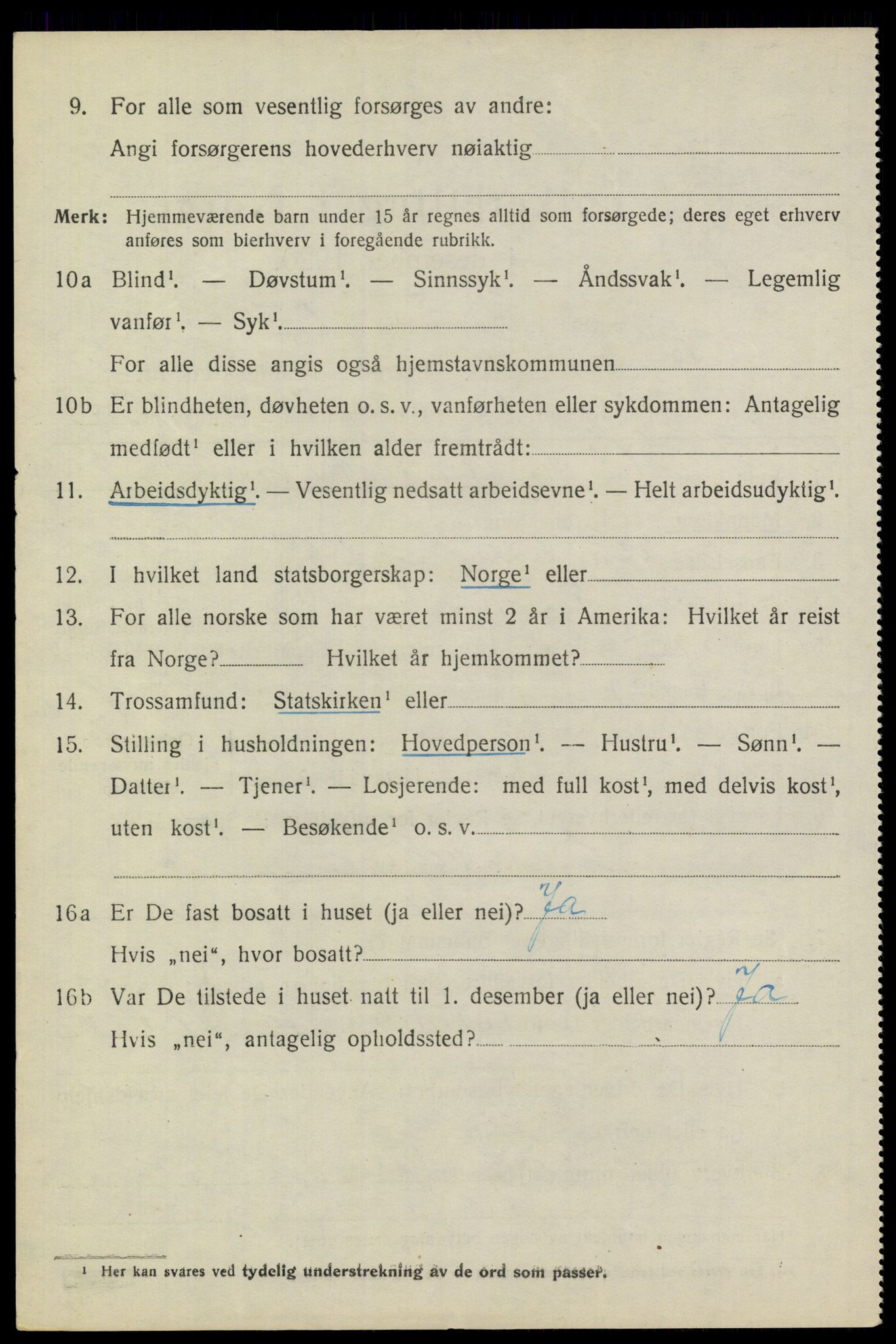 SAO, 1920 census for Blaker, 1920, p. 3064