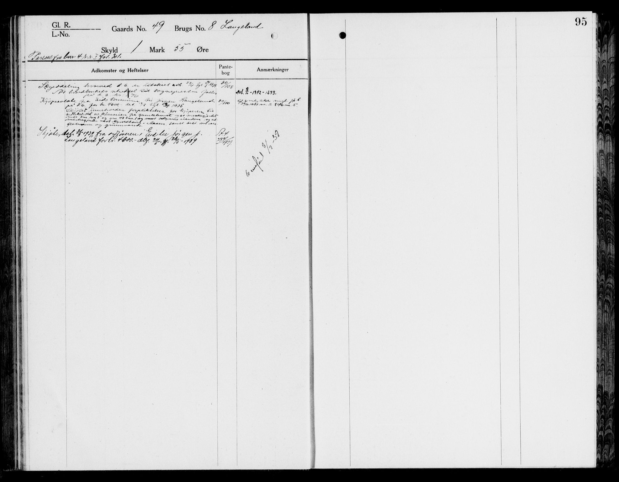 Nordfjord sorenskriveri, SAB/A-2801/02/02a/02ae/L0003: Mortgage register no. II.A.e.3, 1918-1936, p. 95