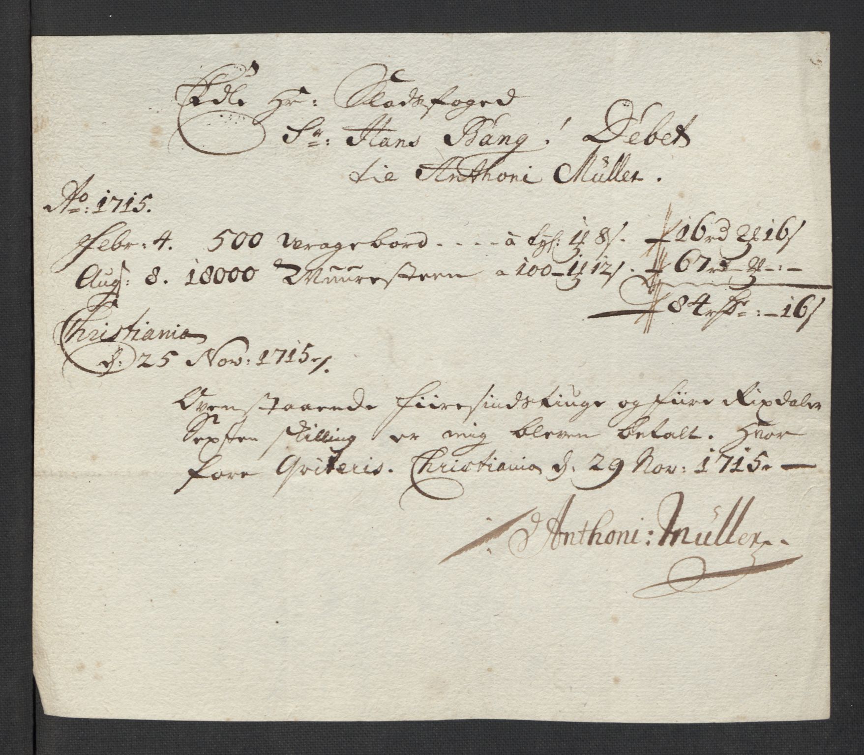 Rentekammeret inntil 1814, Reviderte regnskaper, Fogderegnskap, AV/RA-EA-4092/R10/L0453: Fogderegnskap Aker og Follo, 1715, p. 320