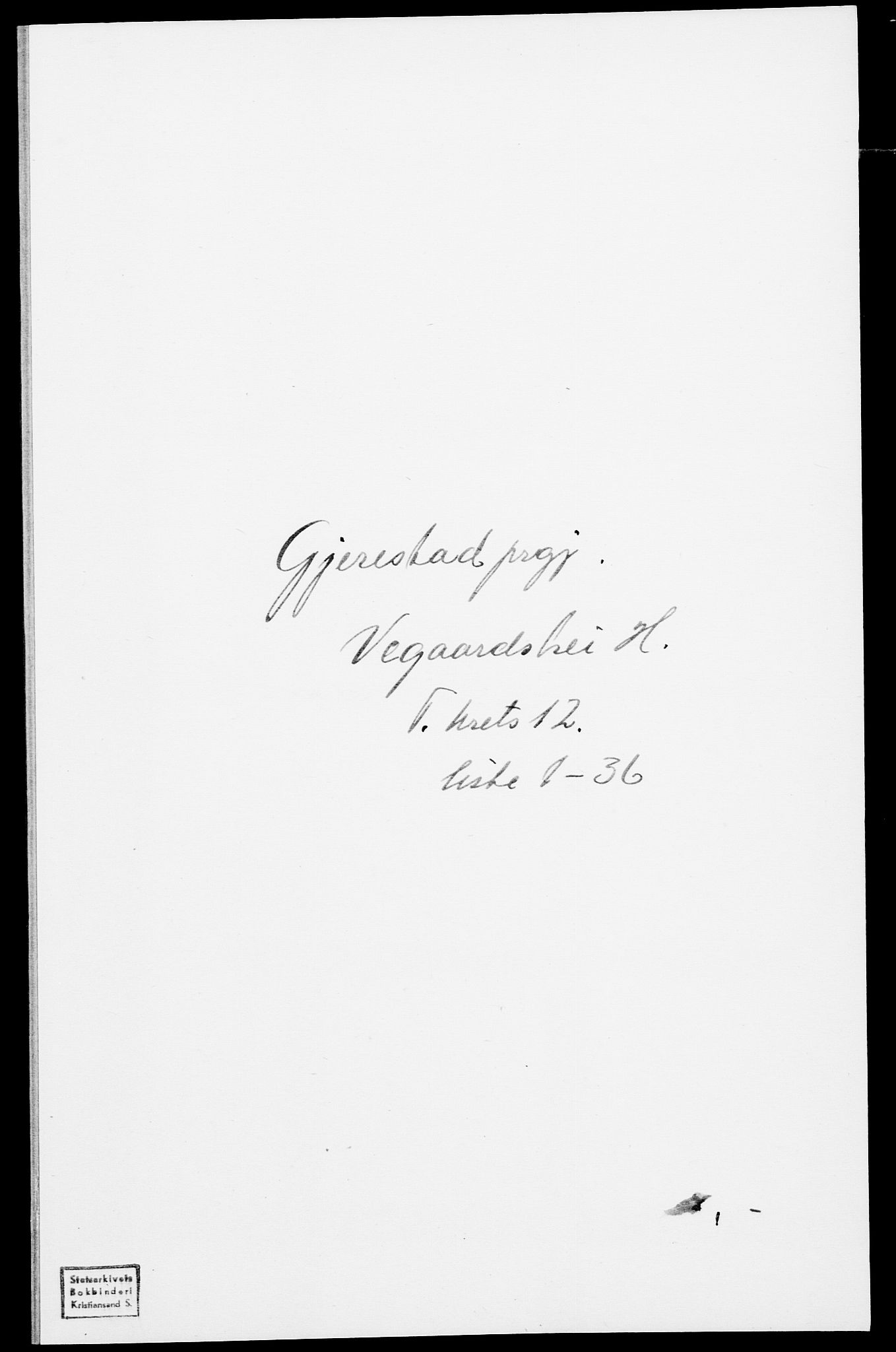 SAK, 1875 census for 0911P Gjerstad, 1875, p. 1206