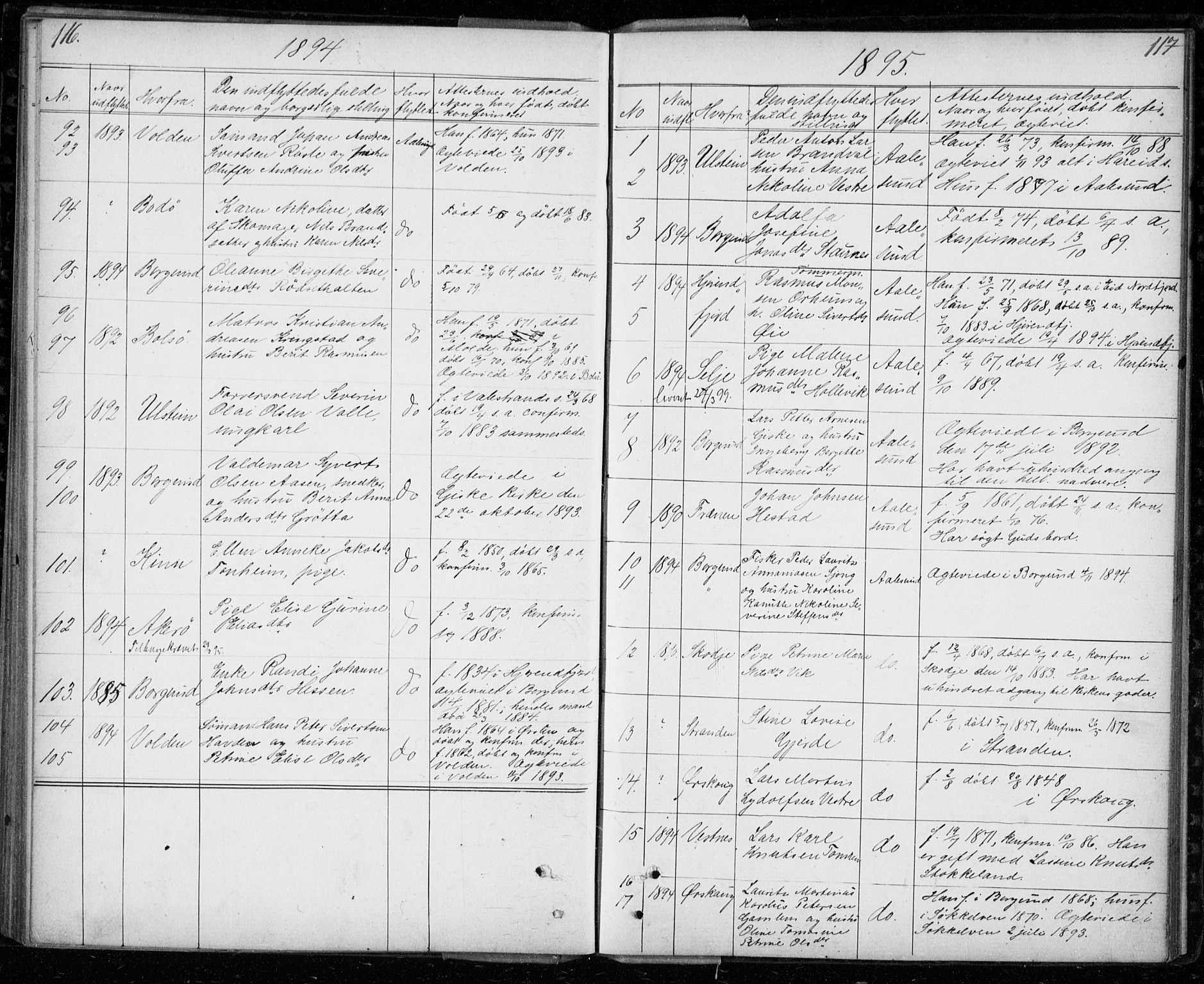 Ministerialprotokoller, klokkerbøker og fødselsregistre - Møre og Romsdal, AV/SAT-A-1454/529/L0481: Parish register (copy) no. 529C18, 1873-1898, p. 116-117