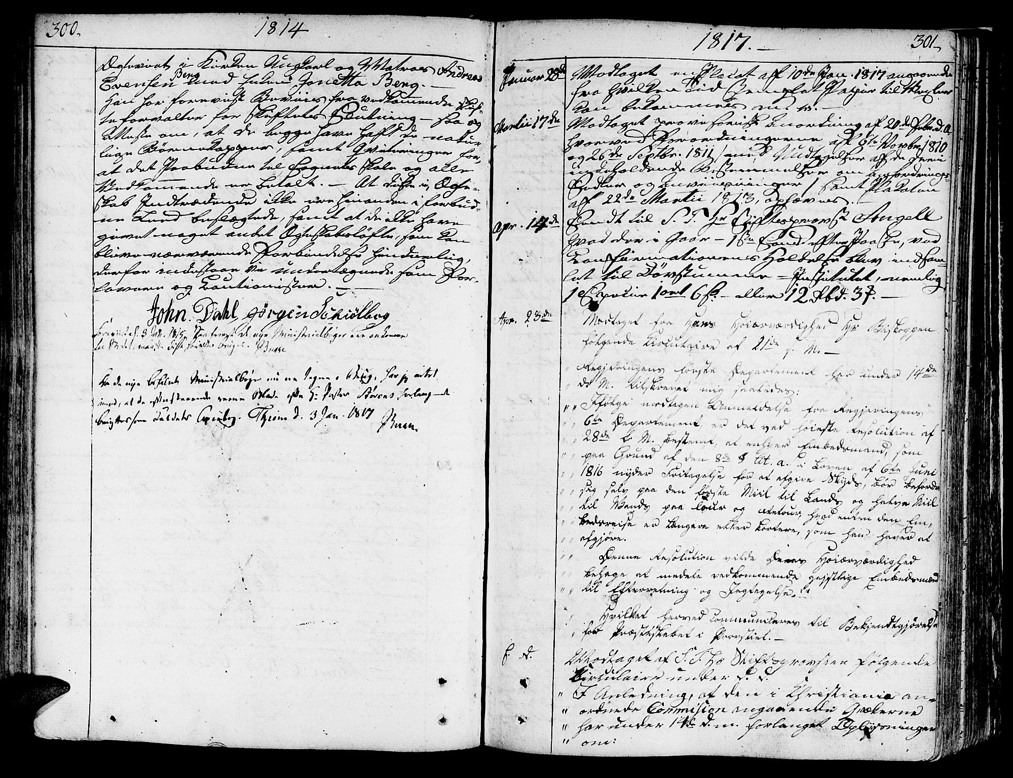Ministerialprotokoller, klokkerbøker og fødselsregistre - Sør-Trøndelag, SAT/A-1456/602/L0105: Parish register (official) no. 602A03, 1774-1814, p. 300-301