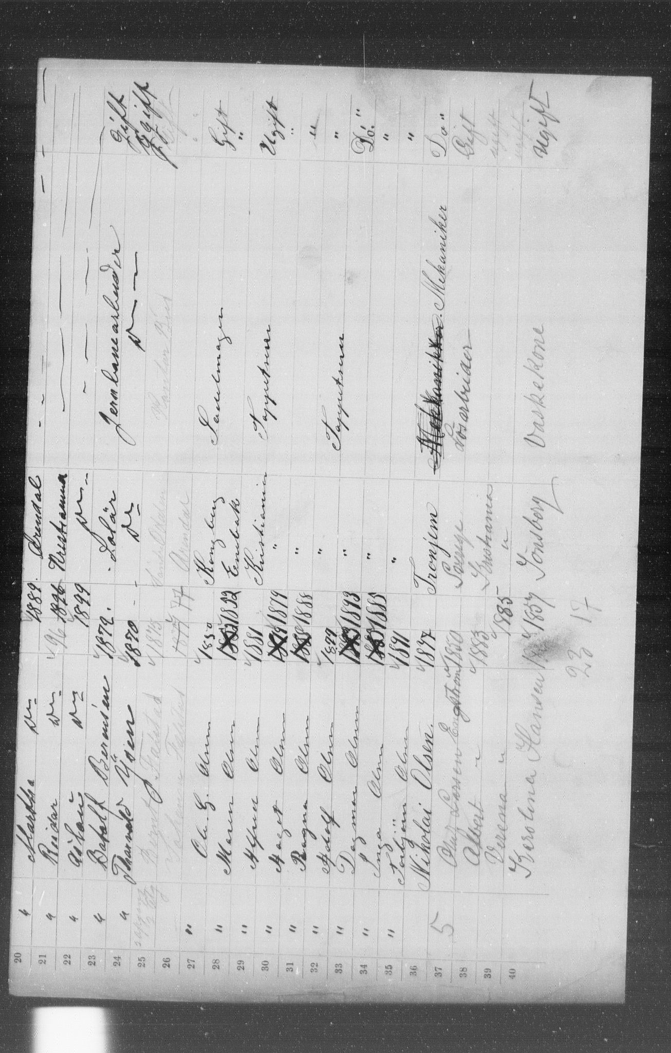 OBA, Municipal Census 1899 for Kristiania, 1899, p. 5946