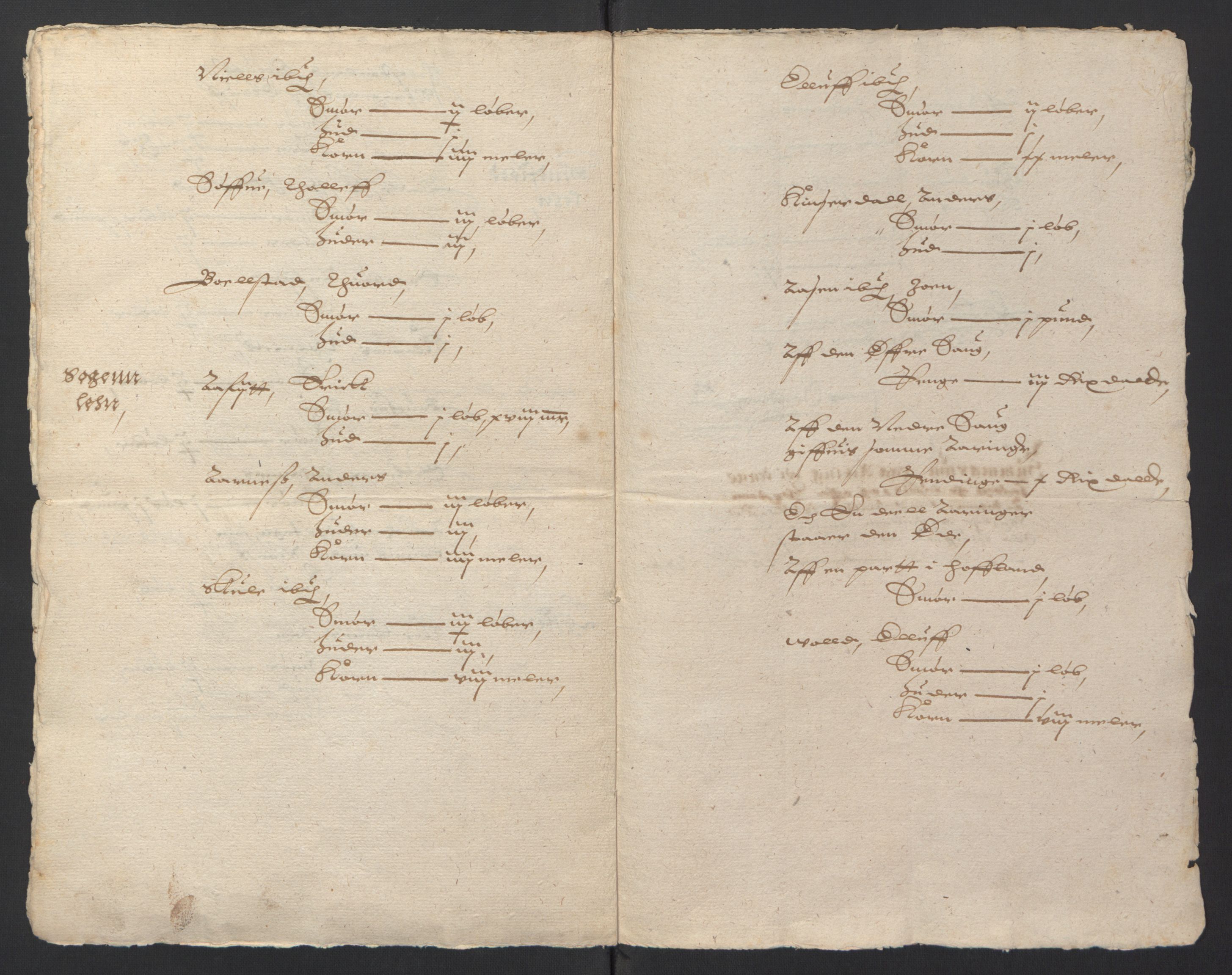 Stattholderembetet 1572-1771, AV/RA-EA-2870/Ek/L0007/0001: Jordebøker til utlikning av rosstjeneste 1624-1626: / Adelsjordebøker, 1624-1625, p. 335