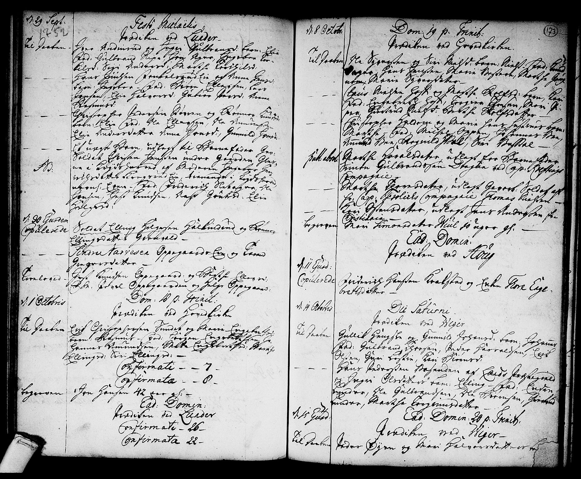 Norderhov kirkebøker, SAKO/A-237/F/Fa/L0003a: Parish register (official) no. 3, 1740-1757, p. 173