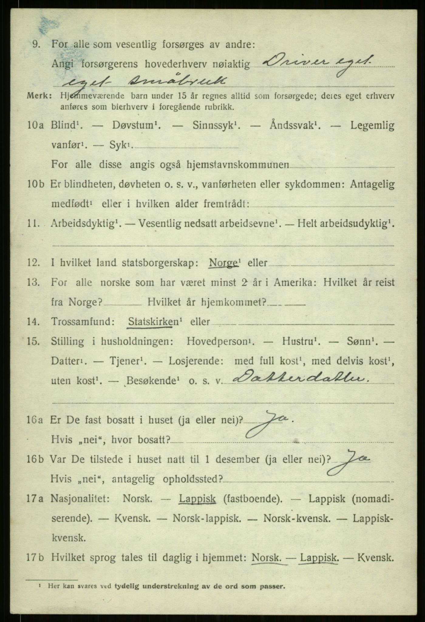 SATØ, 1920 census for Ibestad, 1920, p. 3942