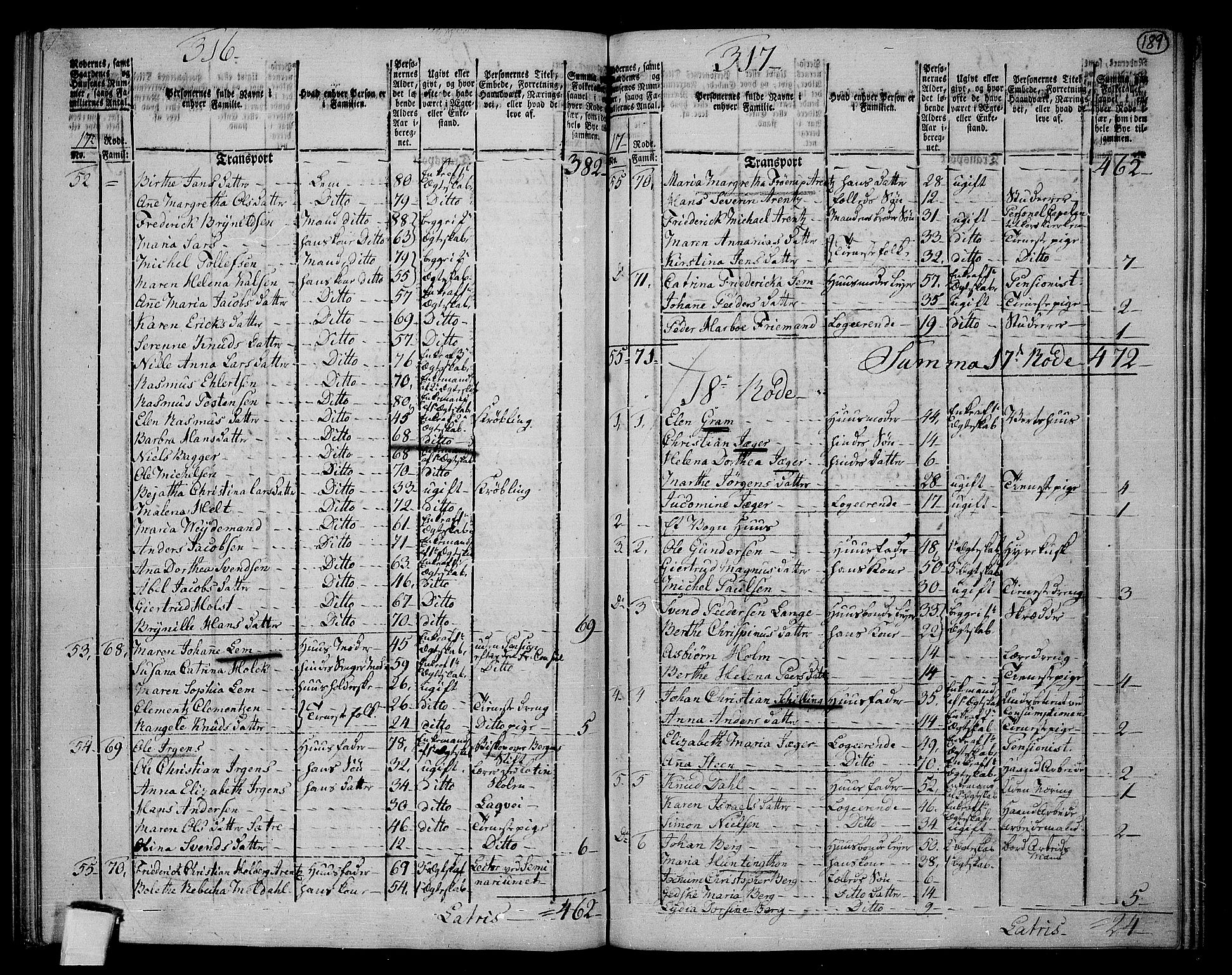 RA, 1801 census for 1301 Bergen, 1801, p. 158b-189a