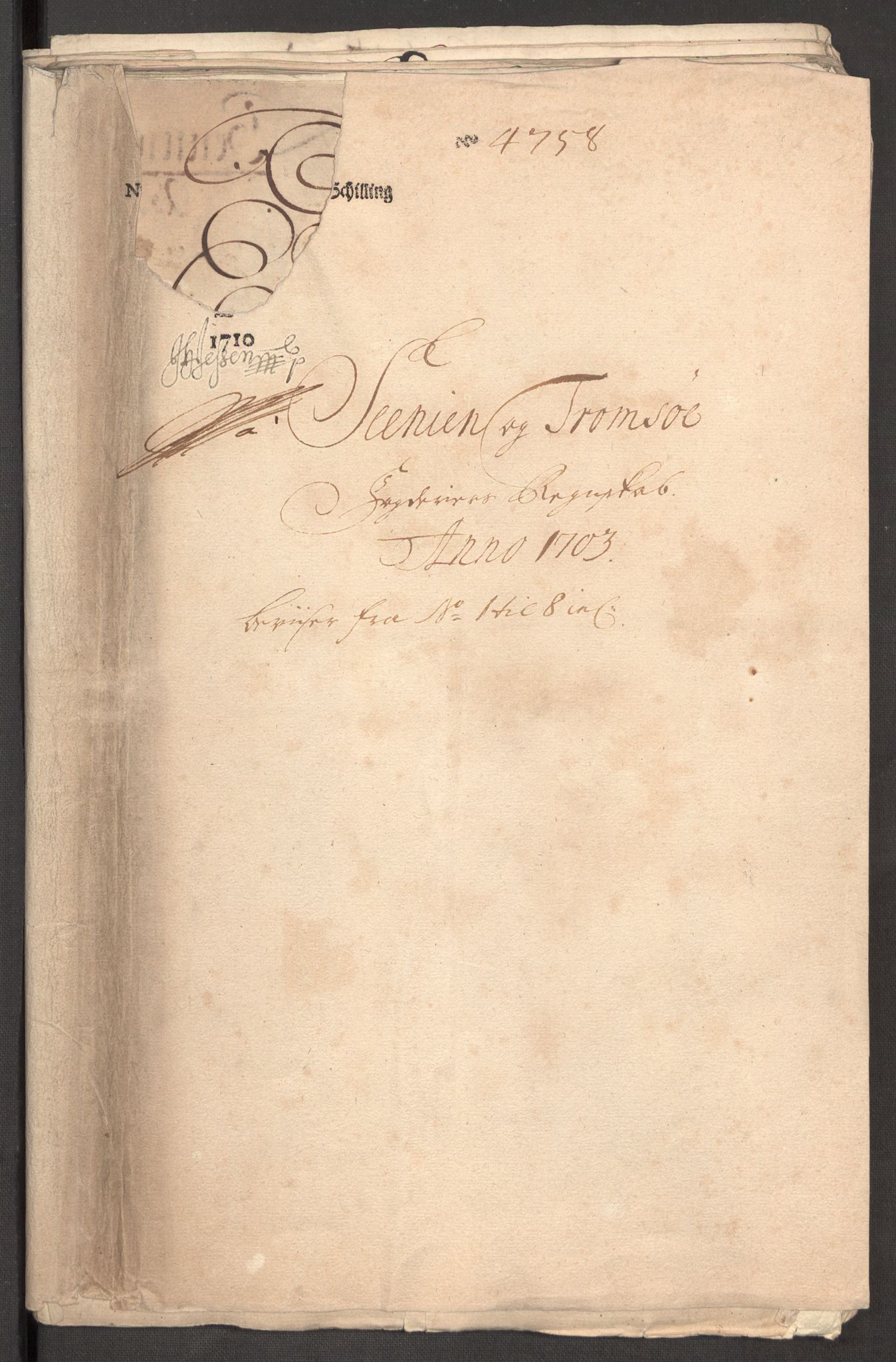 Rentekammeret inntil 1814, Reviderte regnskaper, Fogderegnskap, AV/RA-EA-4092/R68/L4755: Fogderegnskap Senja og Troms, 1700-1704, p. 275