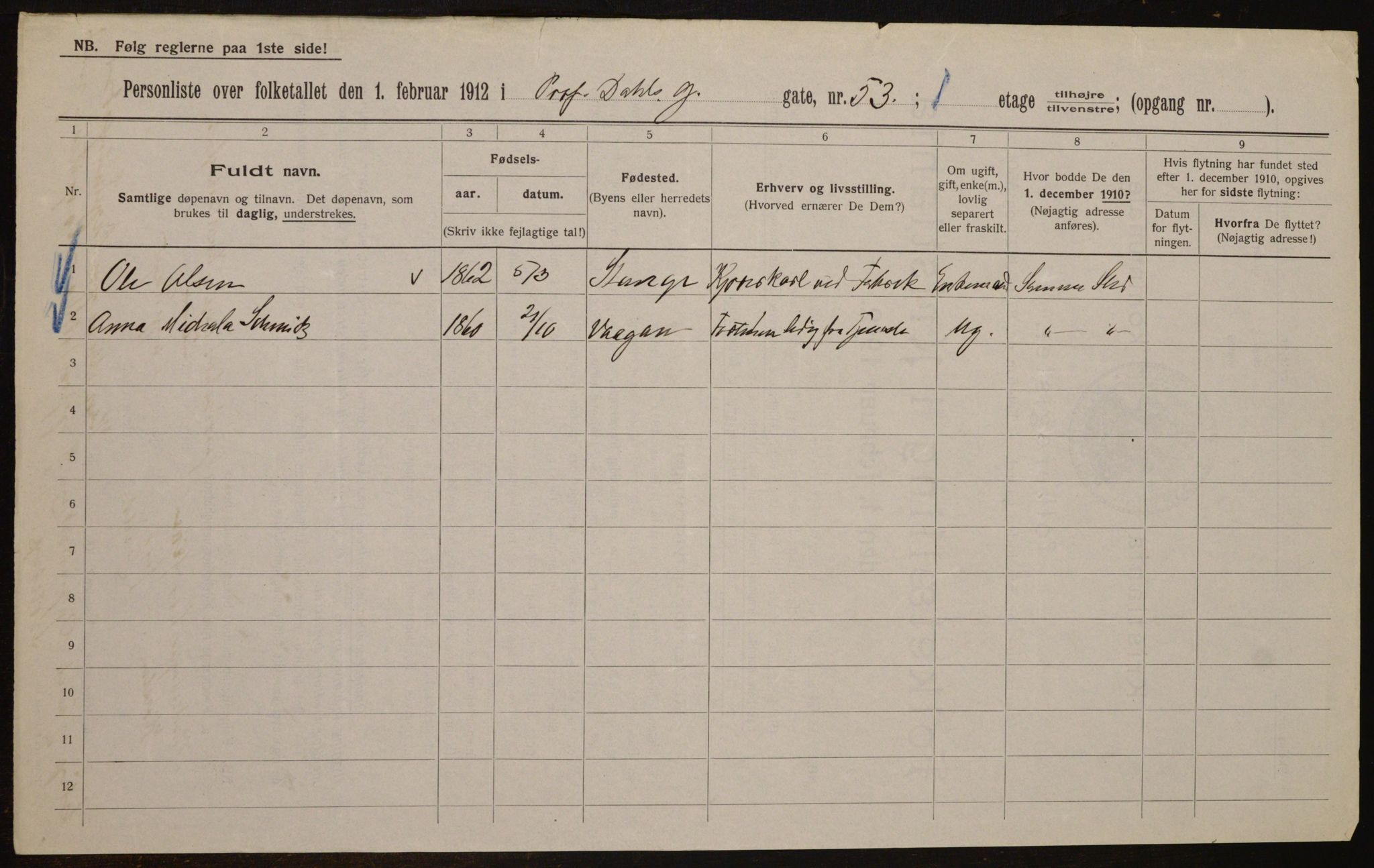 OBA, Municipal Census 1912 for Kristiania, 1912, p. 82071