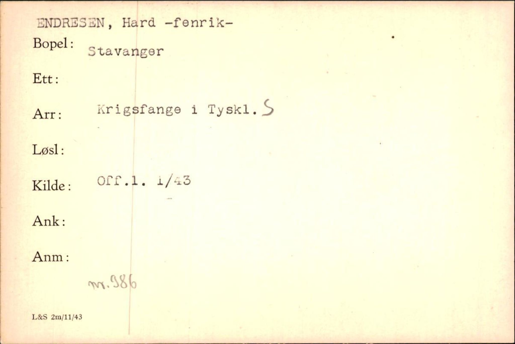 Forsvaret, Forsvarets krigshistoriske avdeling, AV/RA-RAFA-2017/Y/Yf/L0200: II-C-11-2102  -  Norske krigsfanger i Tyskland, 1940-1945, p. 224