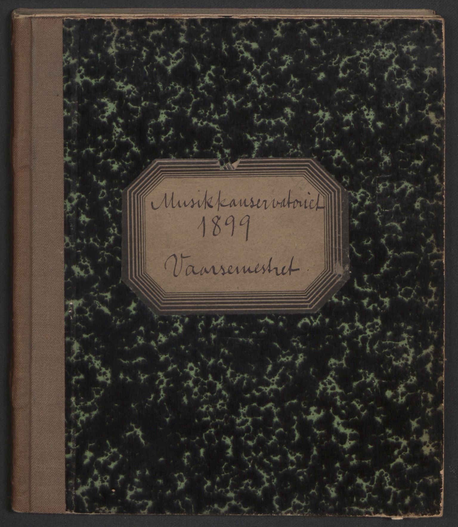 Musikkonservatoriet i Oslo, RA/PA-1761/F/Fa/L0002/0003: Oversikt over lærere, elever, m.m. / Musikkonservatoriet i Oslo - Vårsemesteret, 1899