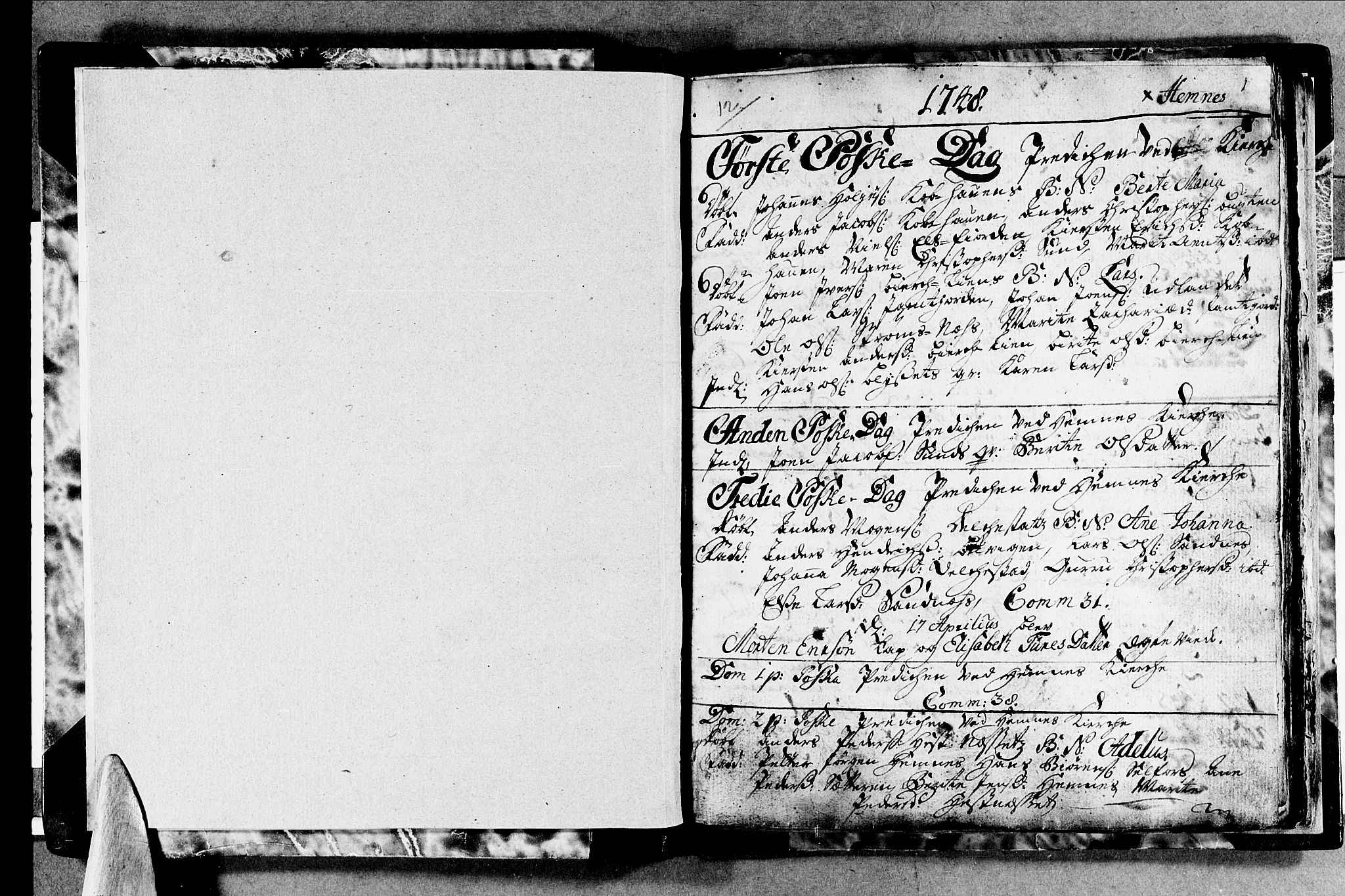 Ministerialprotokoller, klokkerbøker og fødselsregistre - Nordland, SAT/A-1459/825/L0347: Parish register (official) no. 825A03, 1748-1751, p. 1
