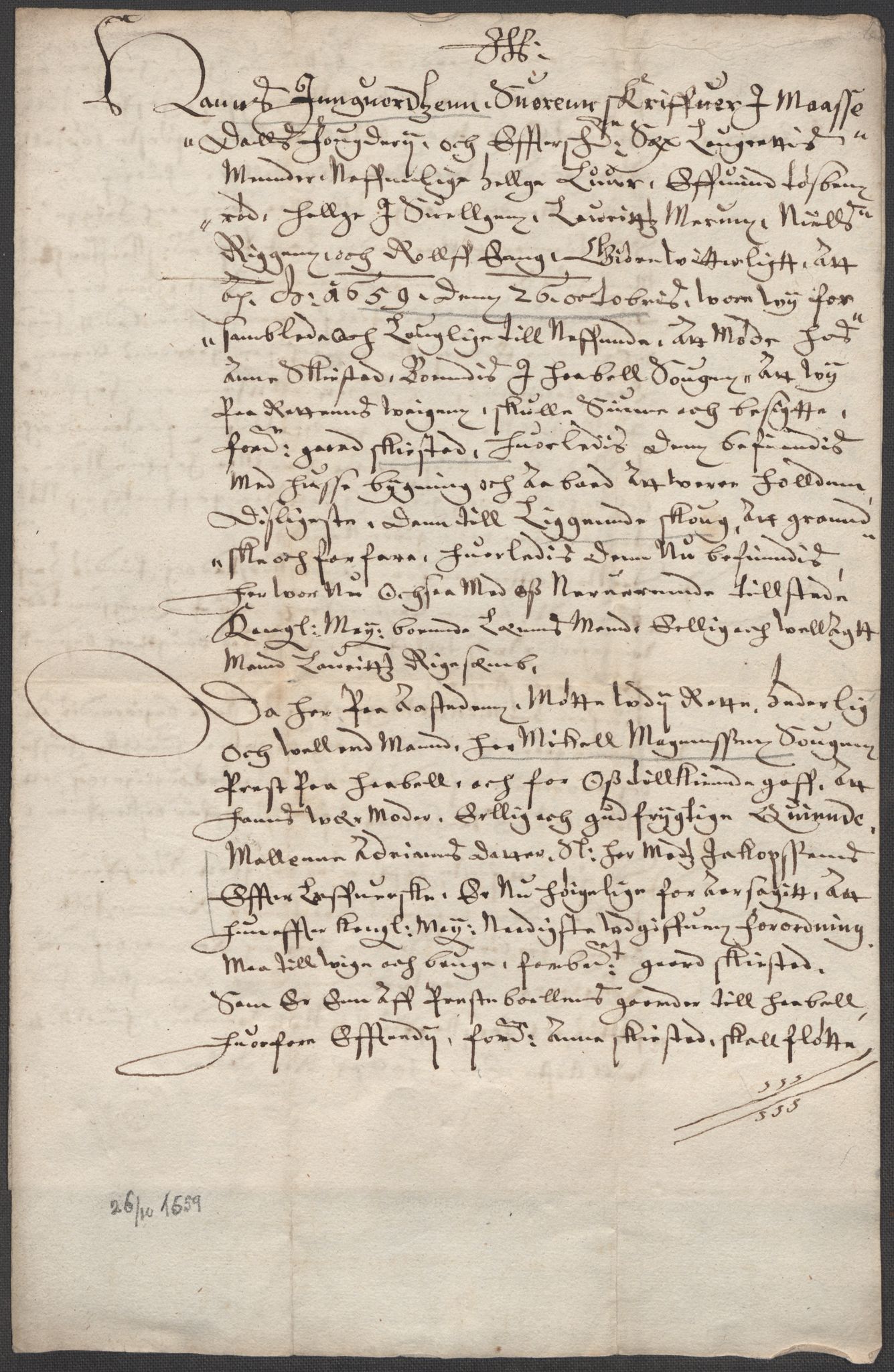 Riksarkivets diplomsamling, RA/EA-5965/F15/L0005: Prestearkiv - Østfold, 1572-1830, p. 265