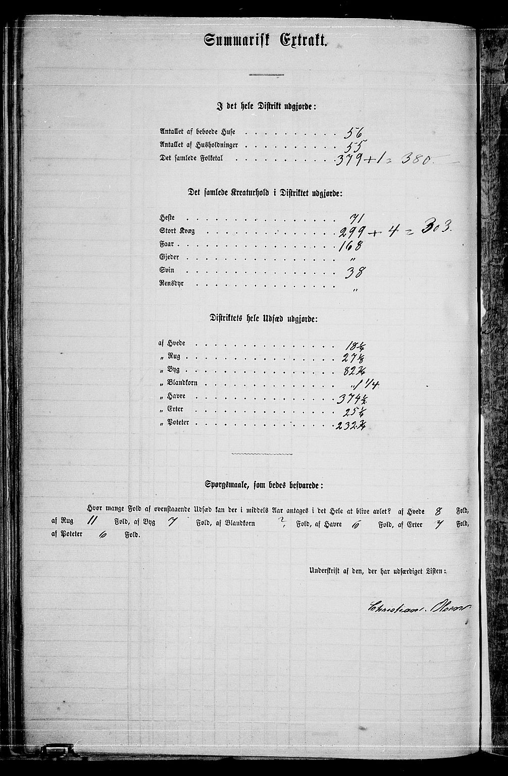 RA, 1865 census for Enebakk, 1865, p. 71