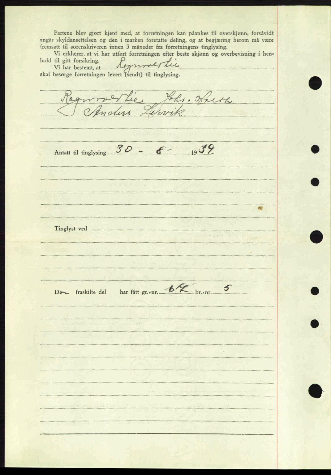 Idd og Marker sorenskriveri, AV/SAO-A-10283/G/Gb/Gbb/L0003: Mortgage book no. A3, 1938-1939, Diary no: : 1120/1939