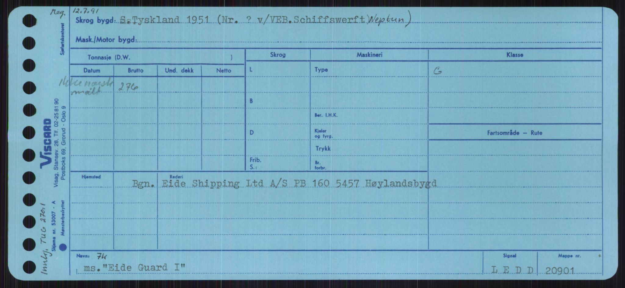 Sjøfartsdirektoratet med forløpere, Skipsmålingen, RA/S-1627/H/Ha/L0001/0002: Fartøy, A-Eig / Fartøy Bjør-Eig, p. 1003