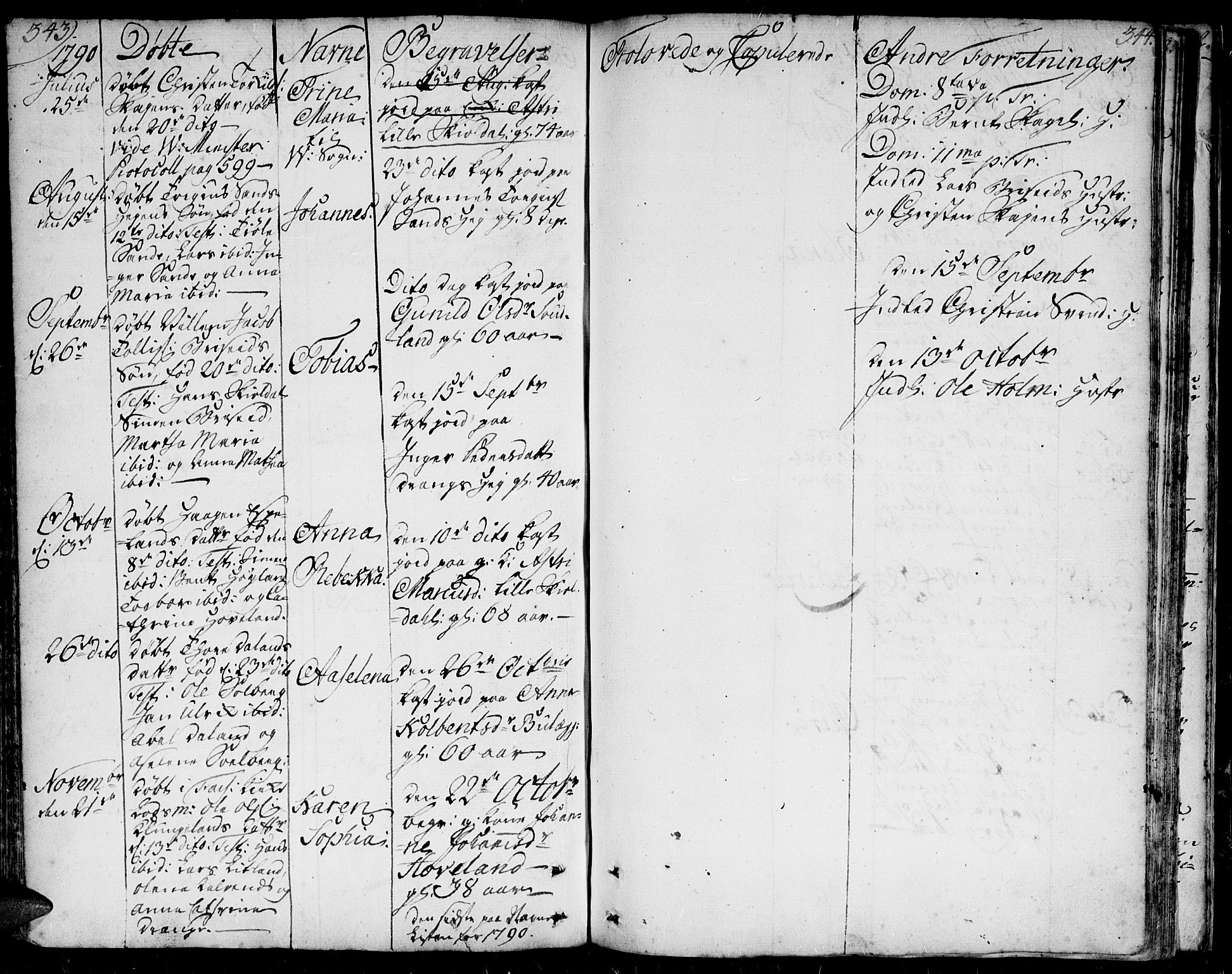 Herad sokneprestkontor, AV/SAK-1111-0018/F/Fa/Faa/L0001: Parish register (official) no. A 1 /1, 1768-1799, p. 343-344