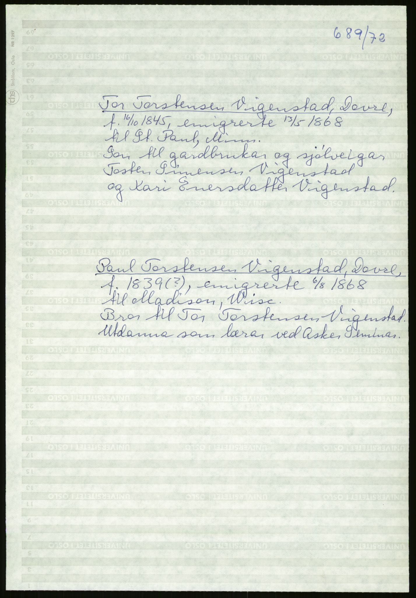 Samlinger til kildeutgivelse, Amerikabrevene, AV/RA-EA-4057/F/L0011: Innlån fra Oppland: Bræin - Knudsen, 1838-1914, p. 223