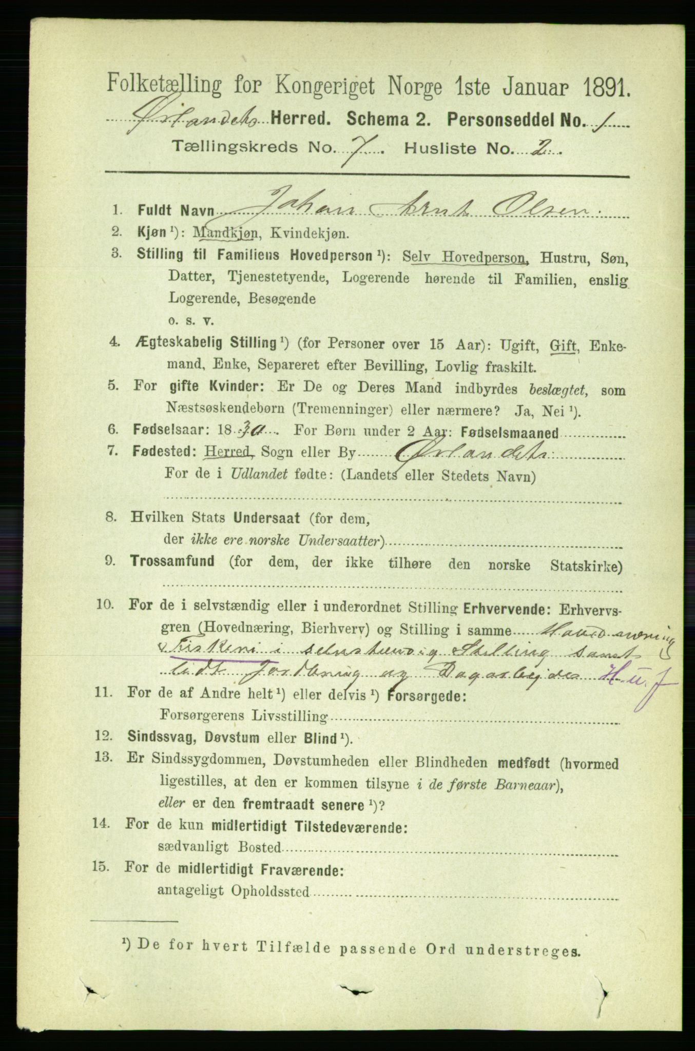 RA, 1891 census for 1621 Ørland, 1891, p. 2475