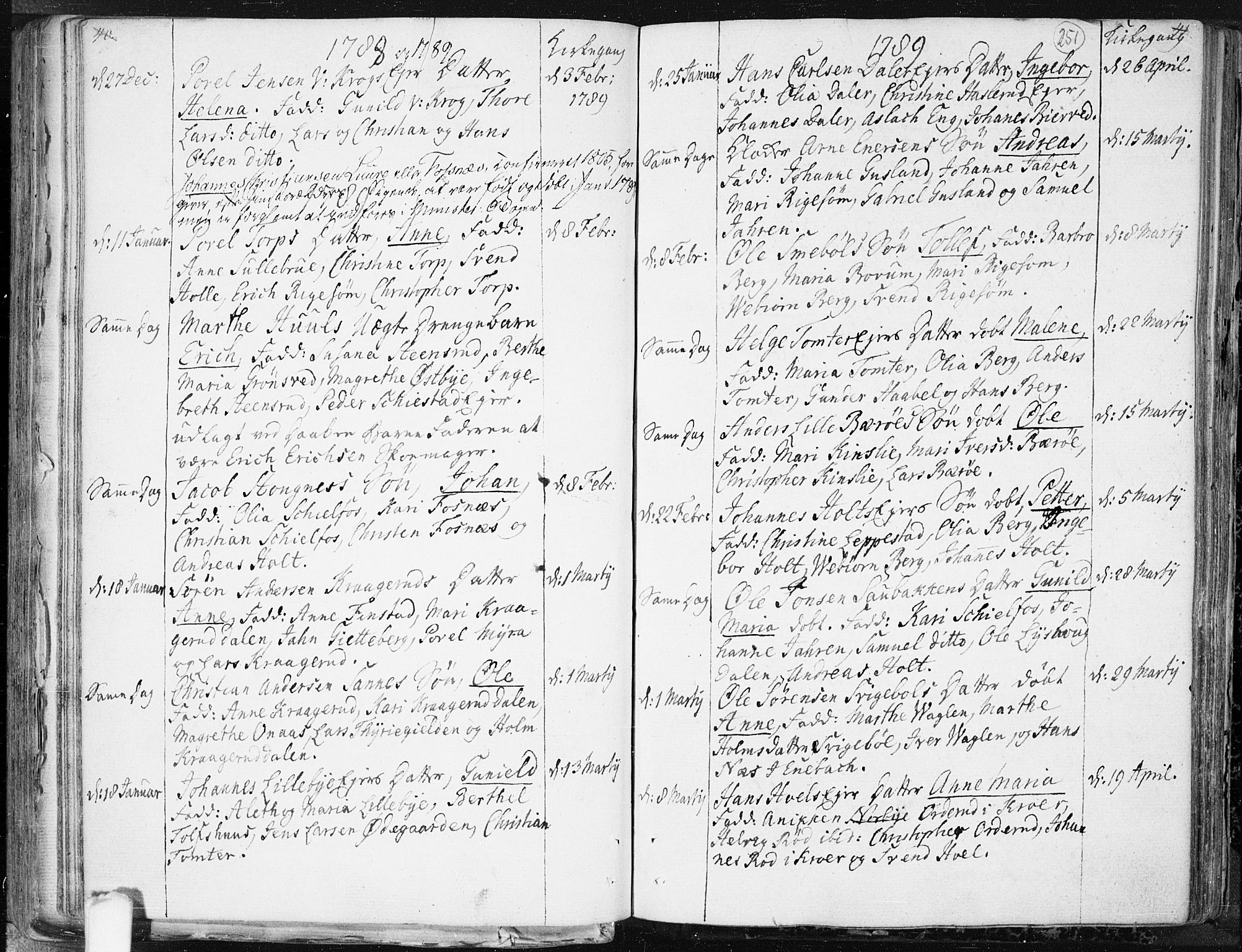 Hobøl prestekontor Kirkebøker, AV/SAO-A-2002/F/Fa/L0001: Parish register (official) no. I 1, 1733-1814, p. 251