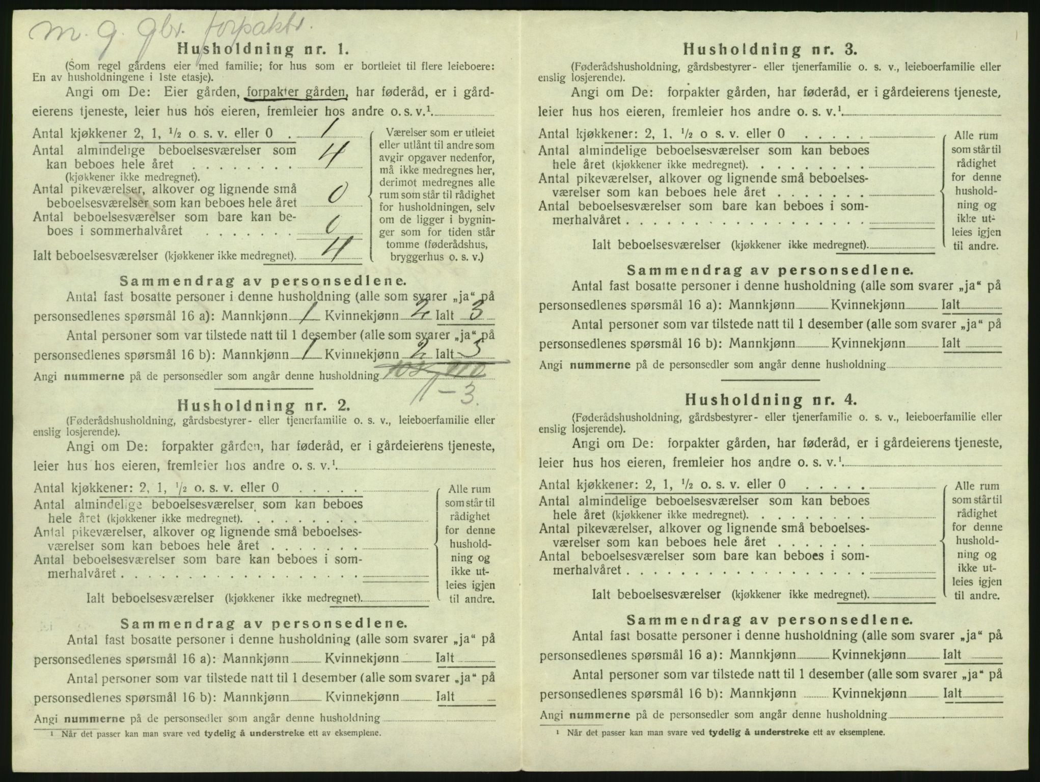 SAKO, 1920 census for Siljan, 1920, p. 430