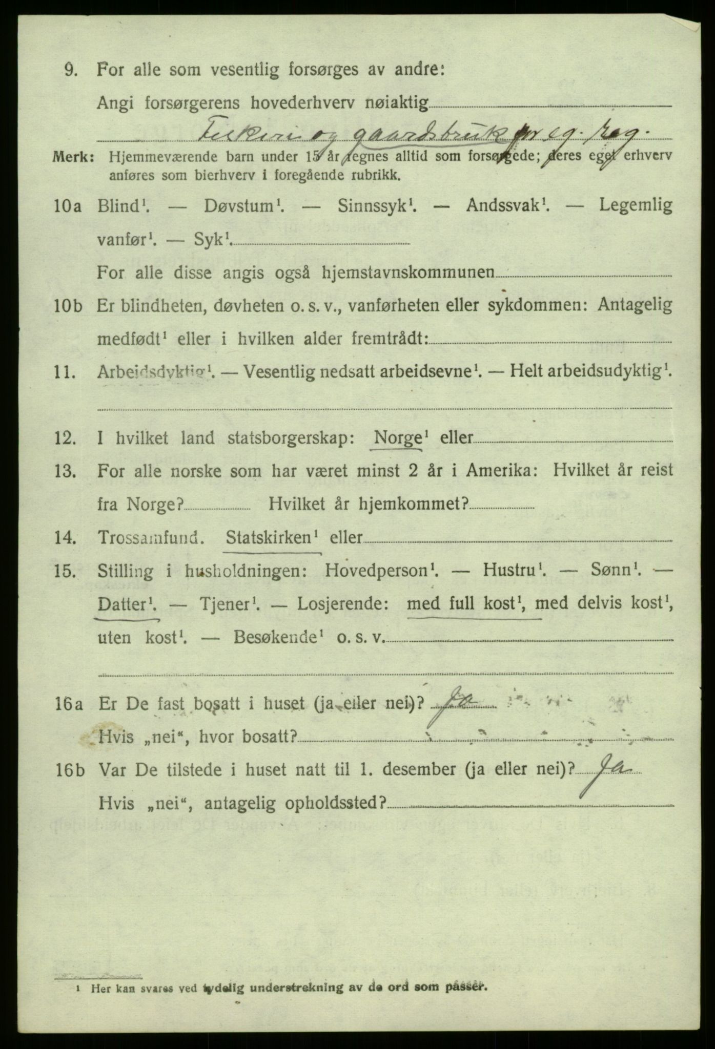 SAB, 1920 census for Sør-Vågsøy, 1920, p. 1827