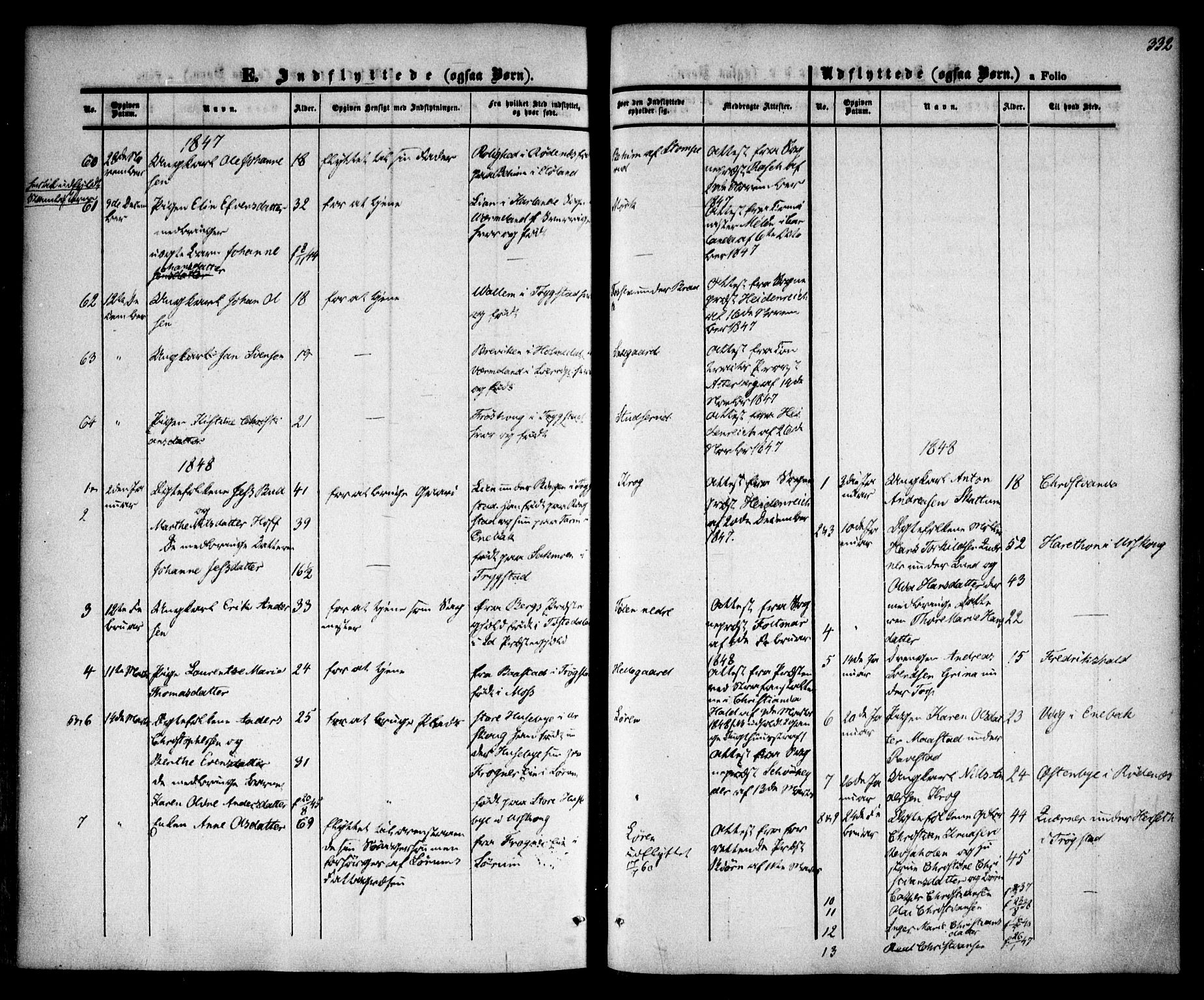 Høland prestekontor Kirkebøker, AV/SAO-A-10346a/F/Fa/L0009: Parish register (official) no. I 9, 1846-1853, p. 332