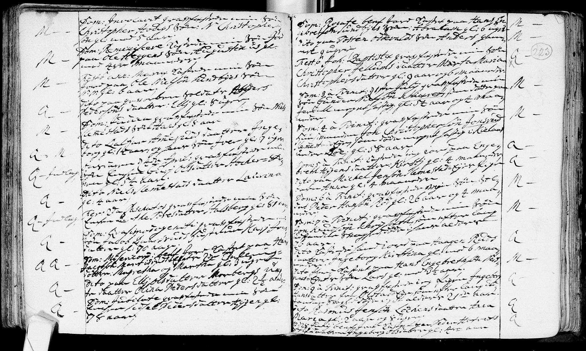Røyken kirkebøker, SAKO/A-241/F/Fa/L0002: Parish register (official) no. 2, 1731-1782, p. 223