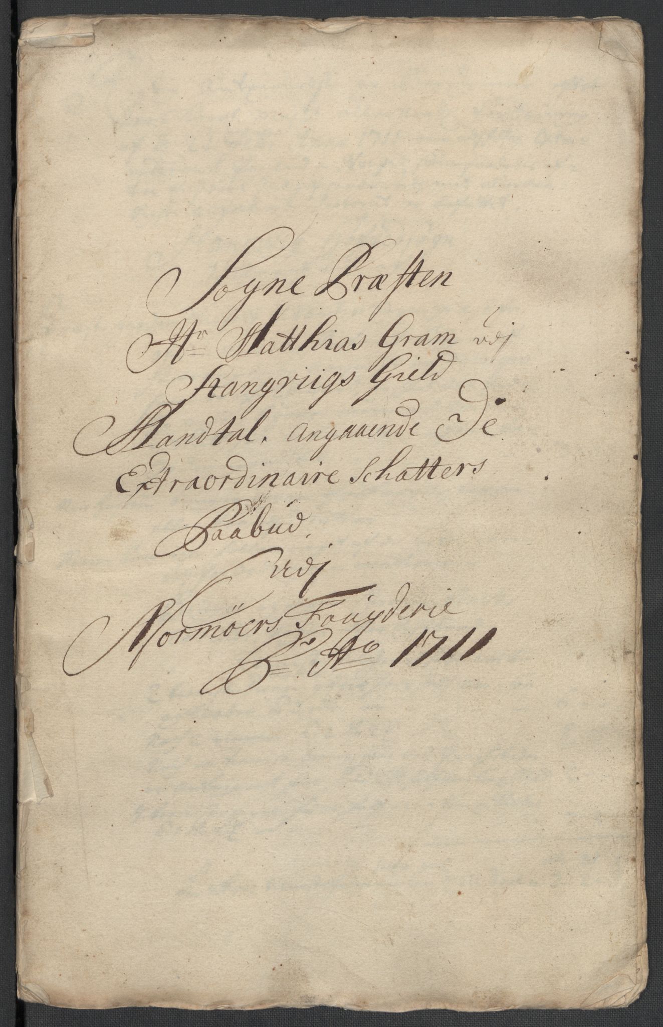 Rentekammeret inntil 1814, Reviderte regnskaper, Fogderegnskap, RA/EA-4092/R56/L3745: Fogderegnskap Nordmøre, 1711, p. 224