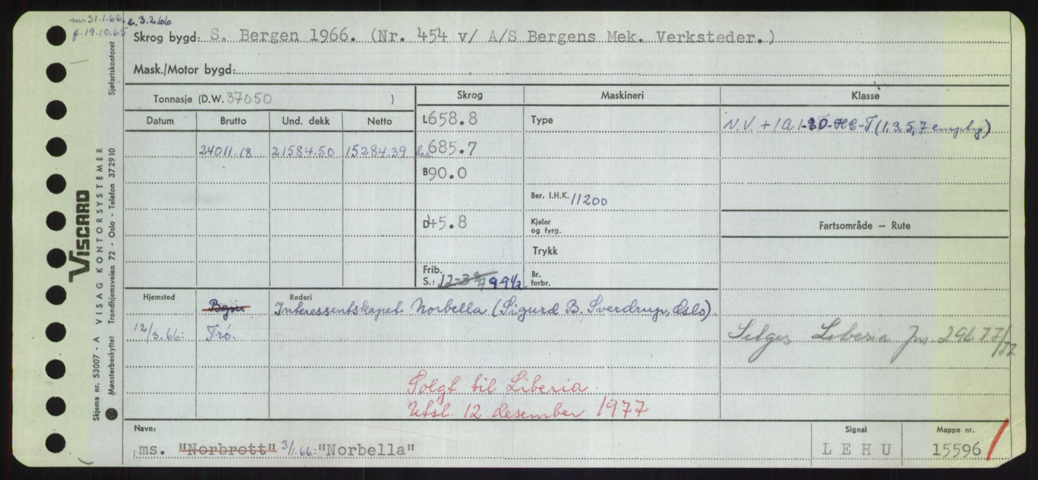 Sjøfartsdirektoratet med forløpere, Skipsmålingen, RA/S-1627/H/Hd/L0026: Fartøy, N-Norhol, p. 375