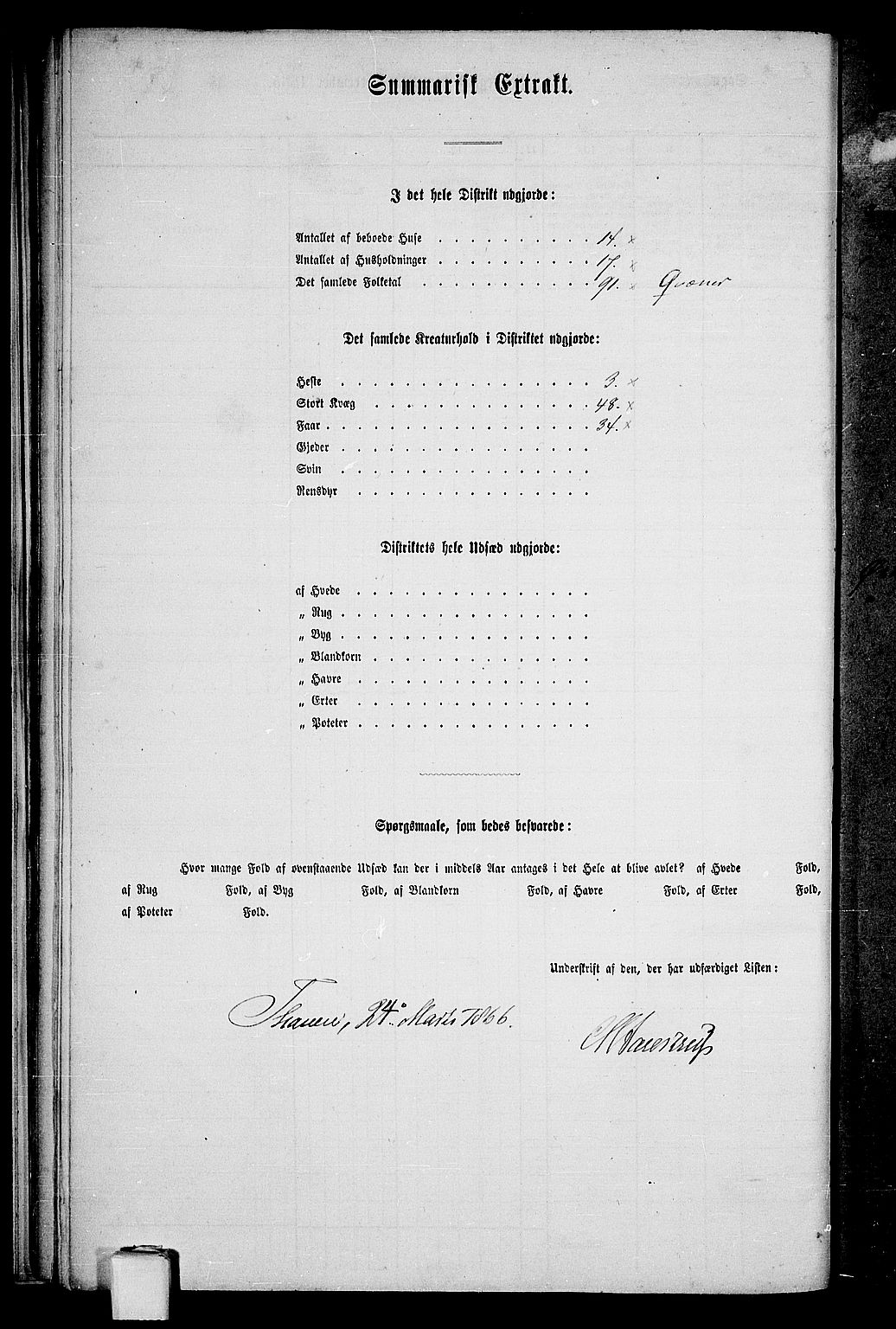 RA, 1865 census for Tana, 1865, p. 26