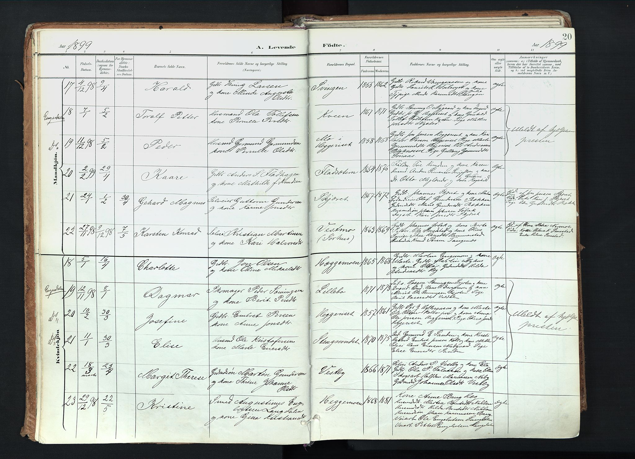 Trysil prestekontor, AV/SAH-PREST-046/H/Ha/Haa/L0012: Parish register (official) no. 12, 1898-1917, p. 20