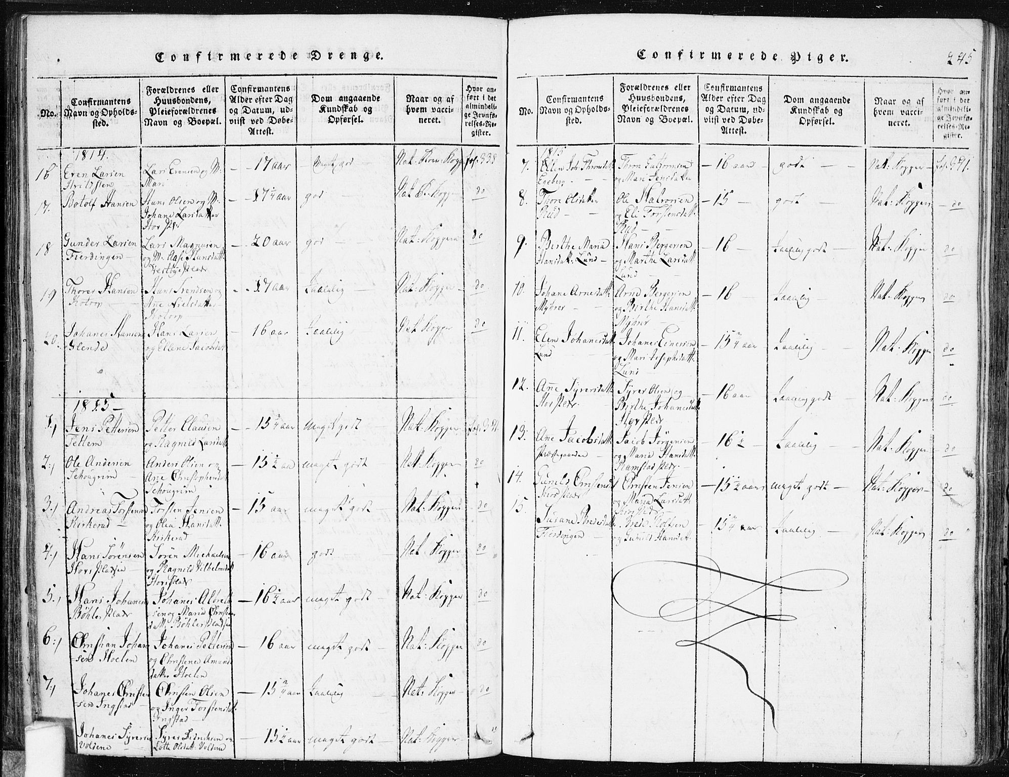 Spydeberg prestekontor Kirkebøker, AV/SAO-A-10924/F/Fa/L0004: Parish register (official) no. I 4, 1814-1841, p. 245