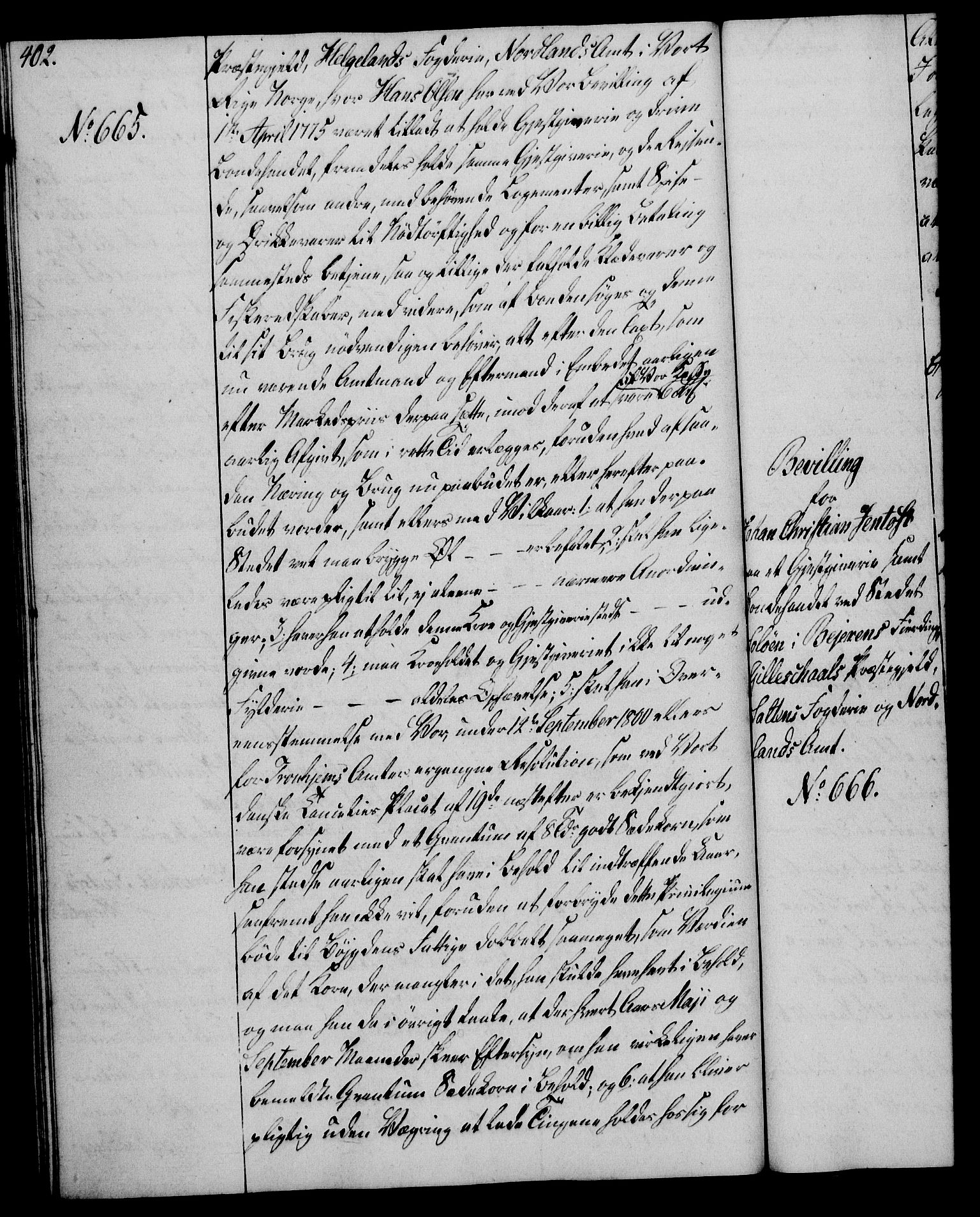 Rentekammeret, Kammerkanselliet, AV/RA-EA-3111/G/Gg/Gga/L0018: Norsk ekspedisjonsprotokoll med register (merket RK 53.18), 1804-1806, p. 402