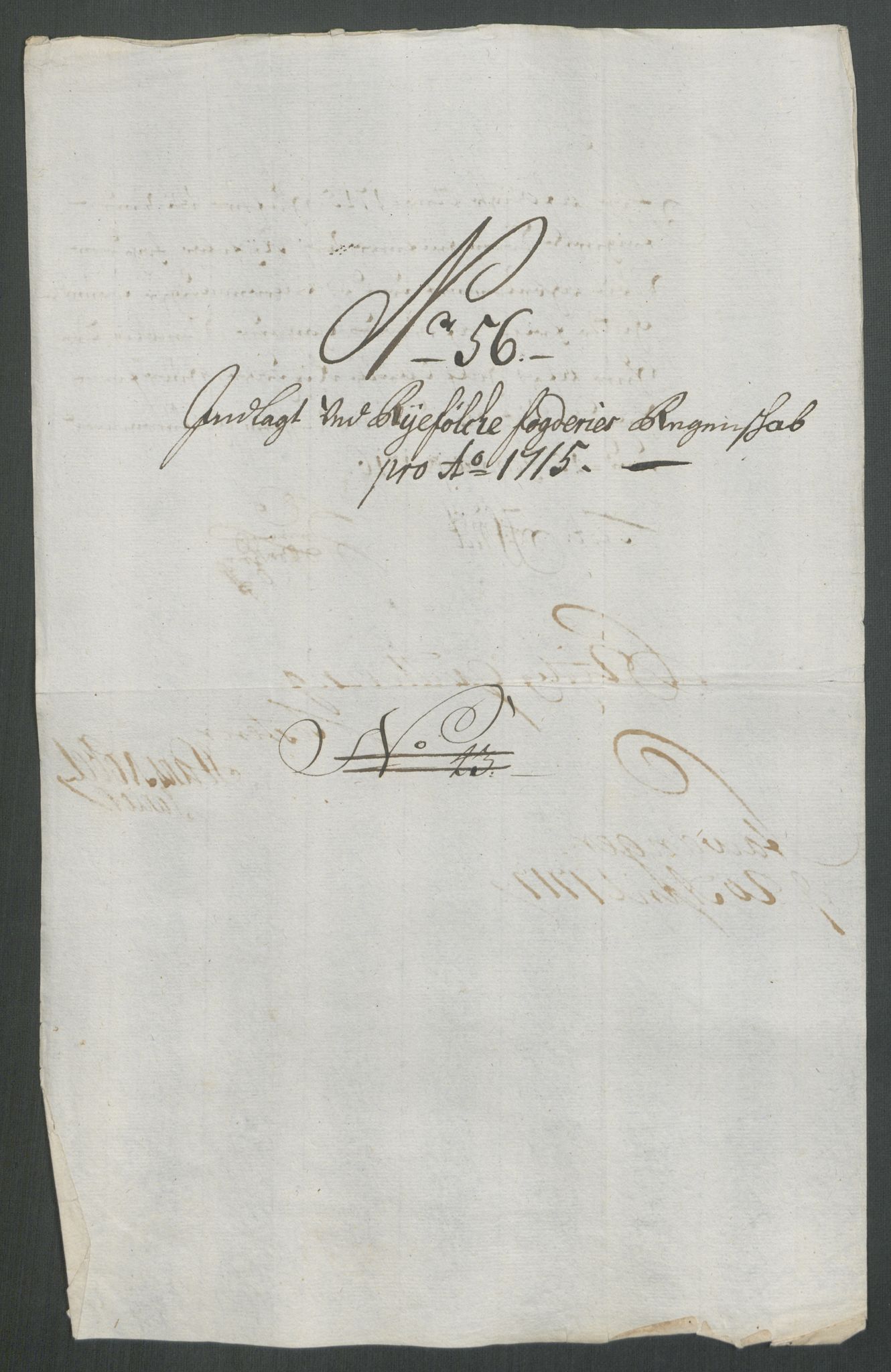 Rentekammeret inntil 1814, Reviderte regnskaper, Fogderegnskap, AV/RA-EA-4092/R47/L2868: Fogderegnskap Ryfylke, 1715, p. 325